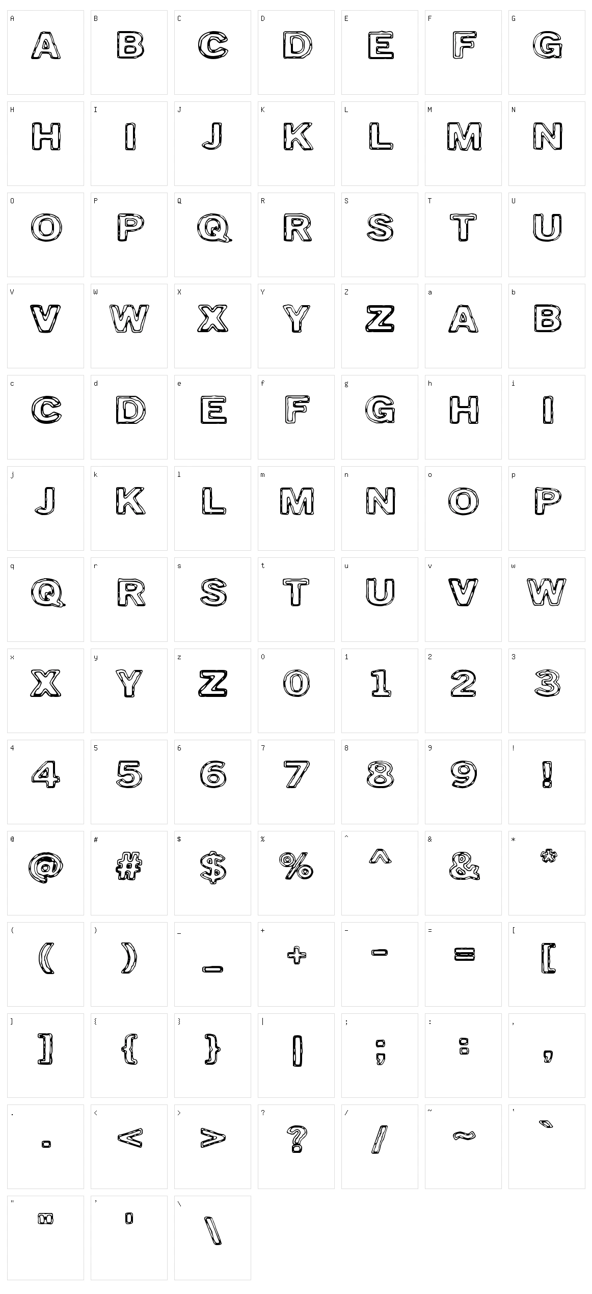 Torstai Perjantai Character Set