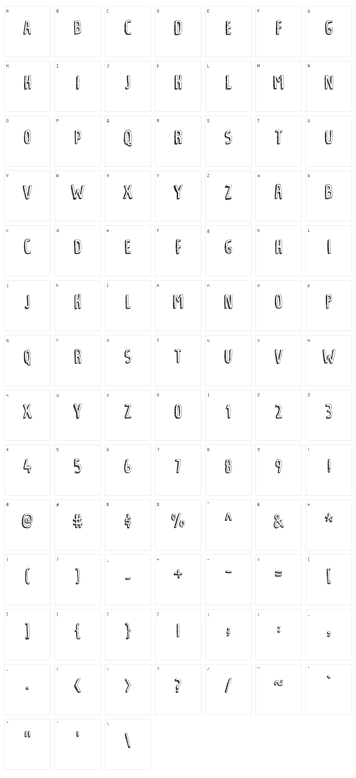 Tradizional Character Set
