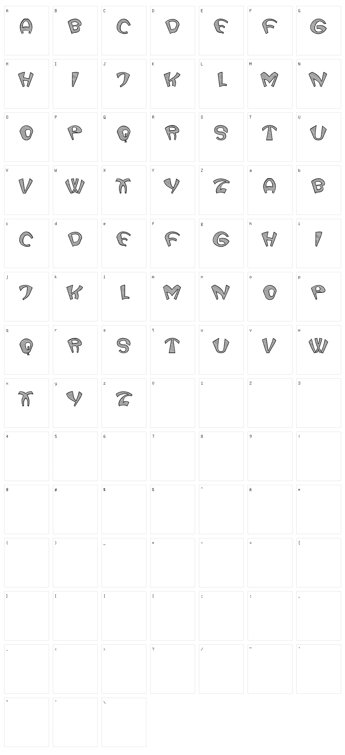 Trainspotter Character Set