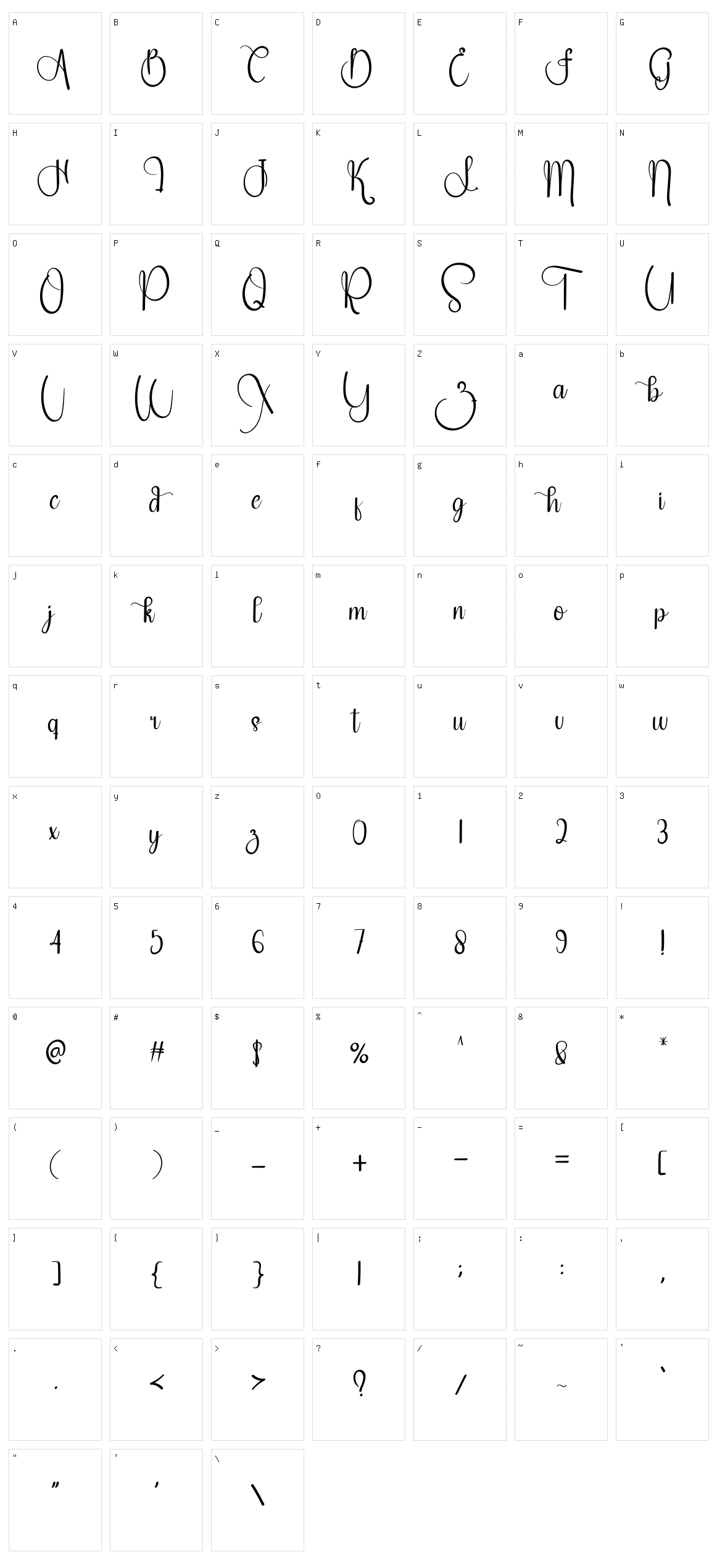 Antique Character Set