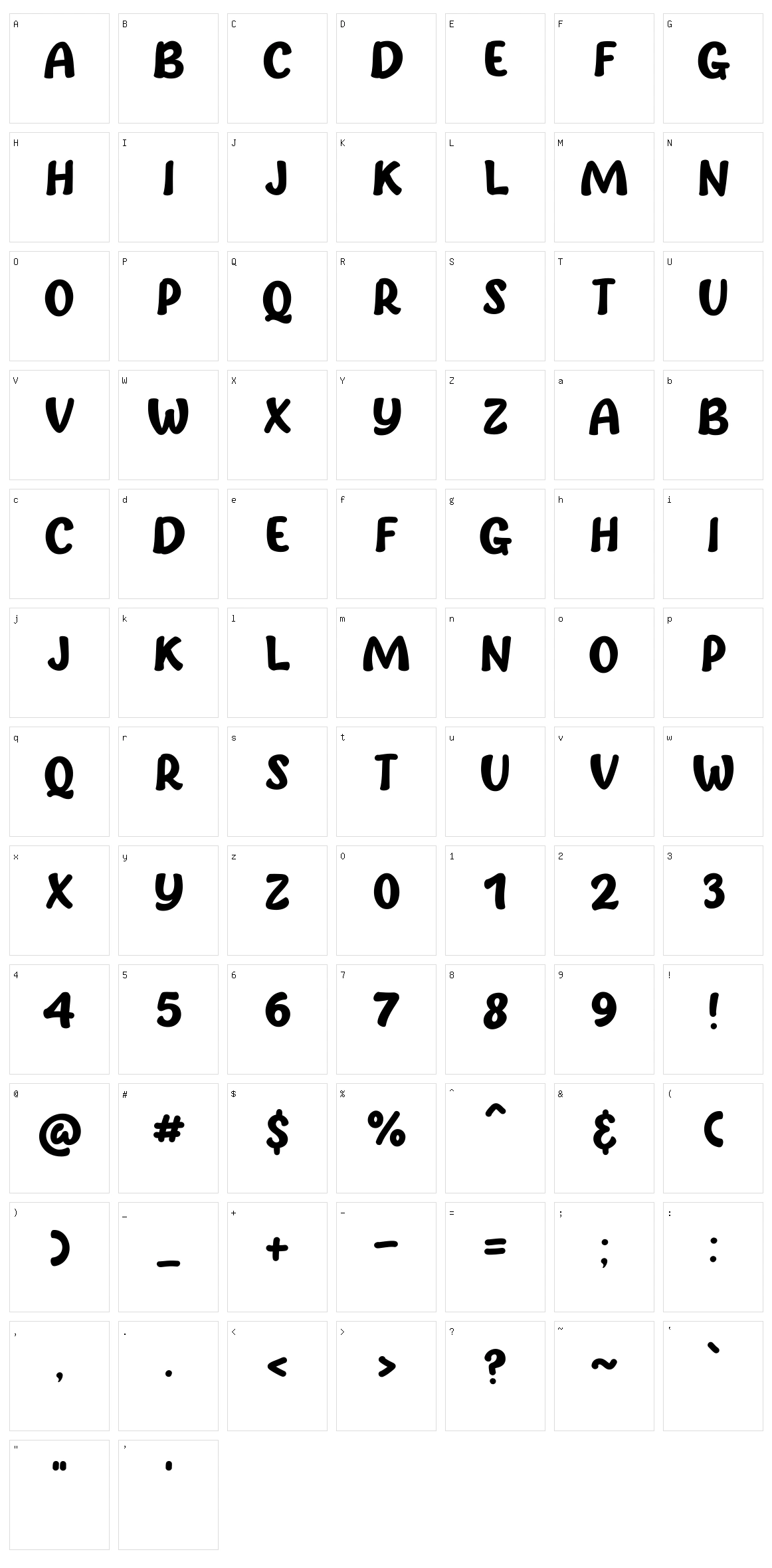 Trash Talk Character Set