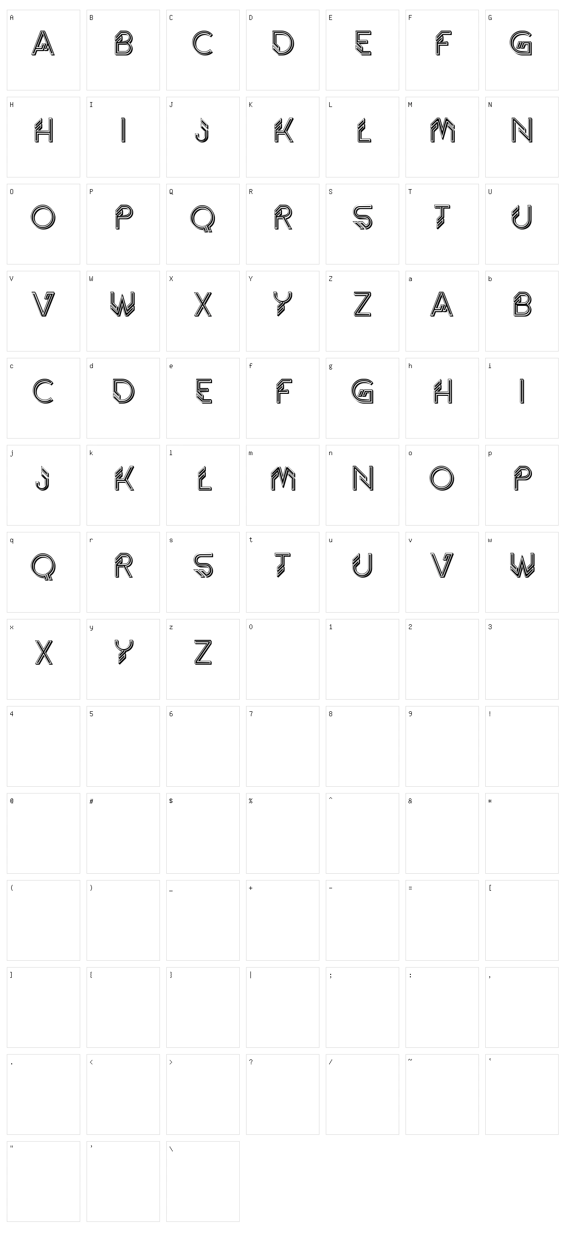 Trylogy Character Set