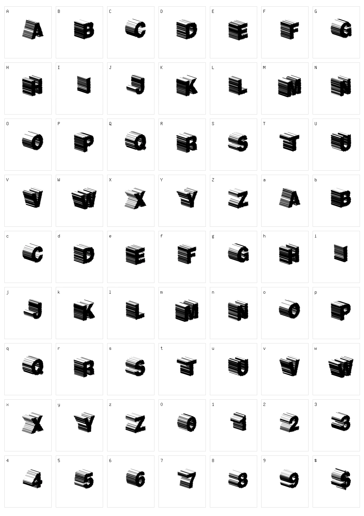 Twerk Fifty Character Set