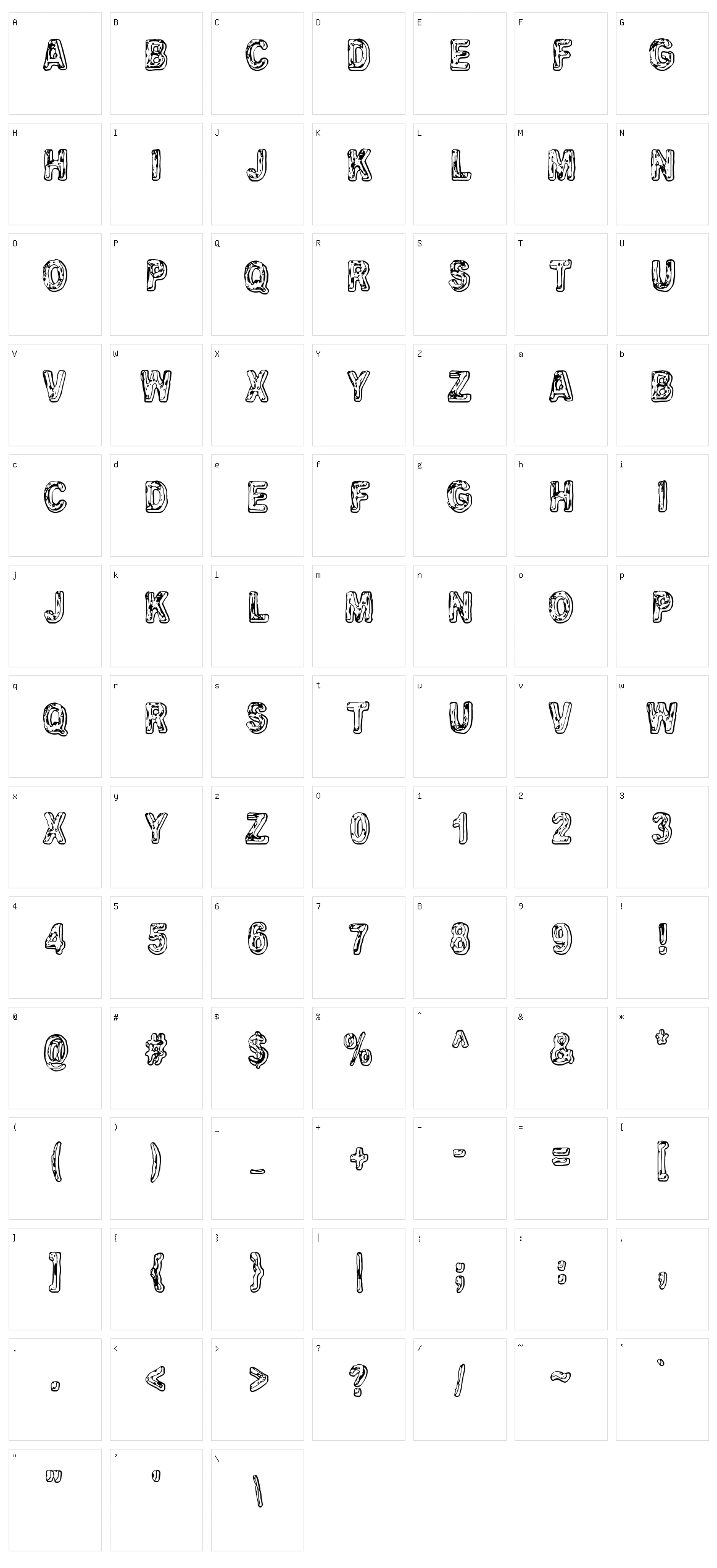 Ugly Good Bad Character Set