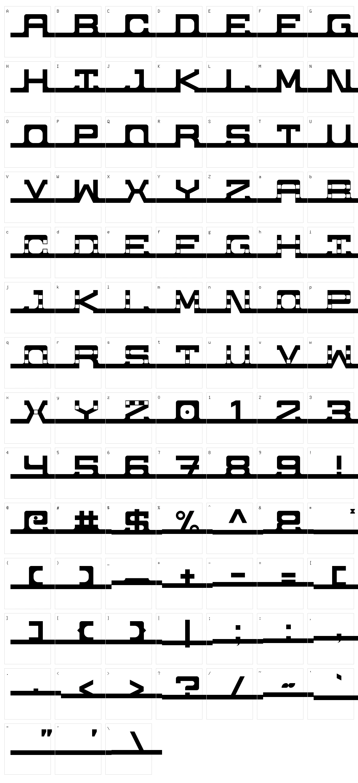 Unreachable Character Set