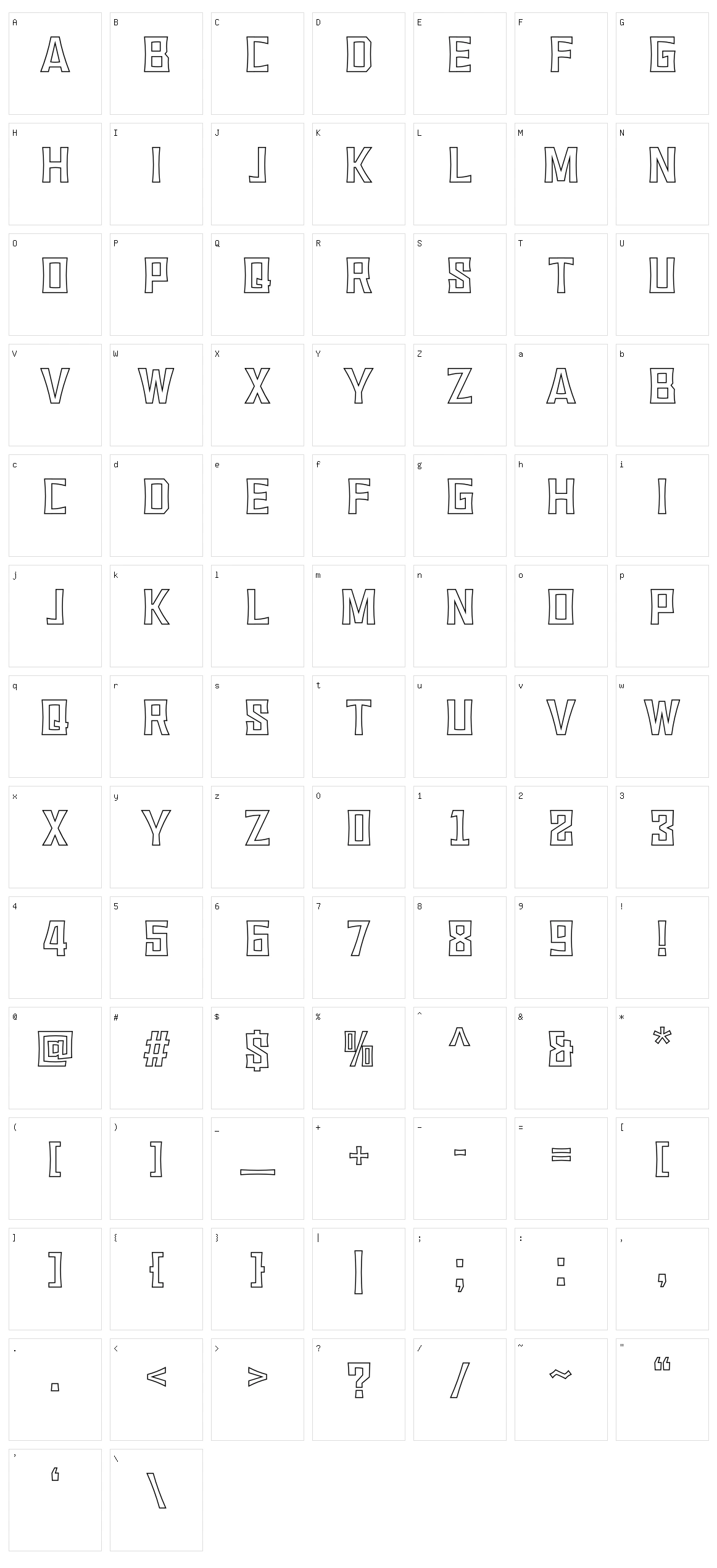 Vembazax Rm Character Set