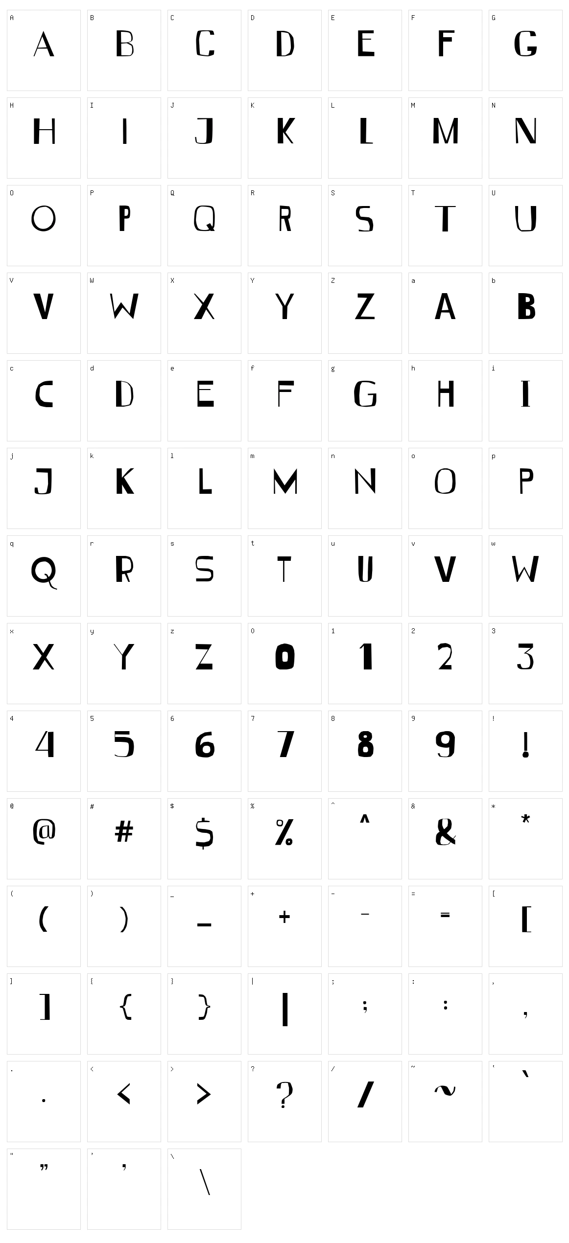 Vendendo Character Set