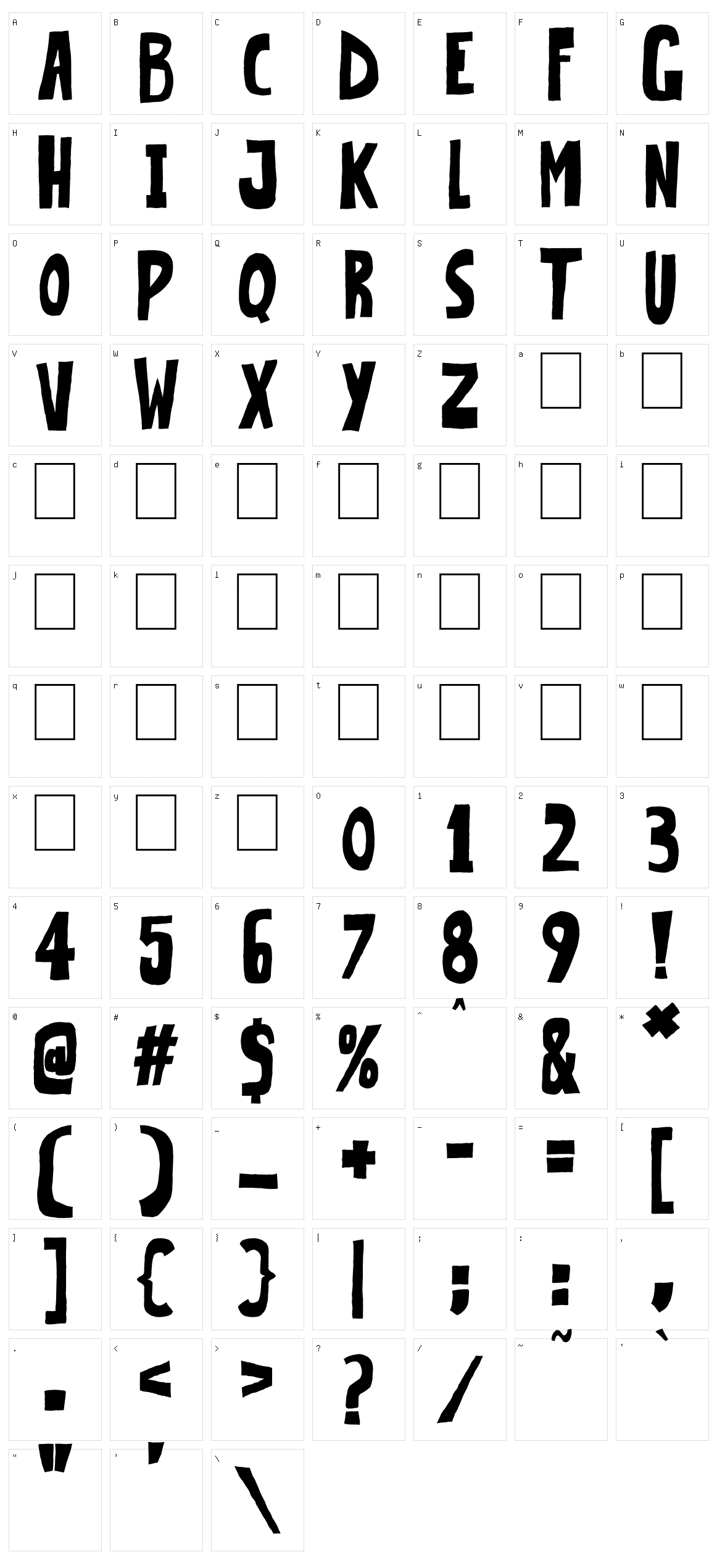 Very Popular Character Set