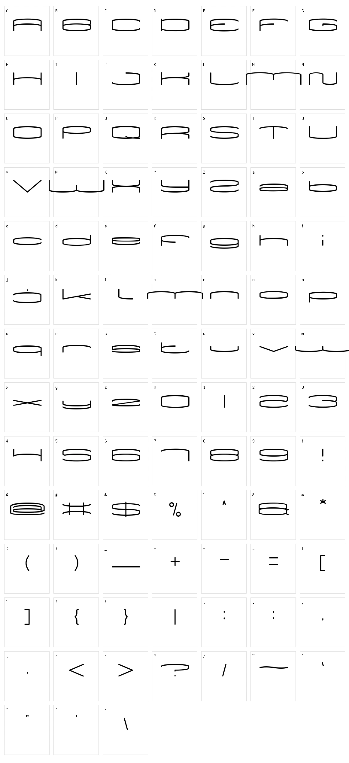 Vice Versa Character Set