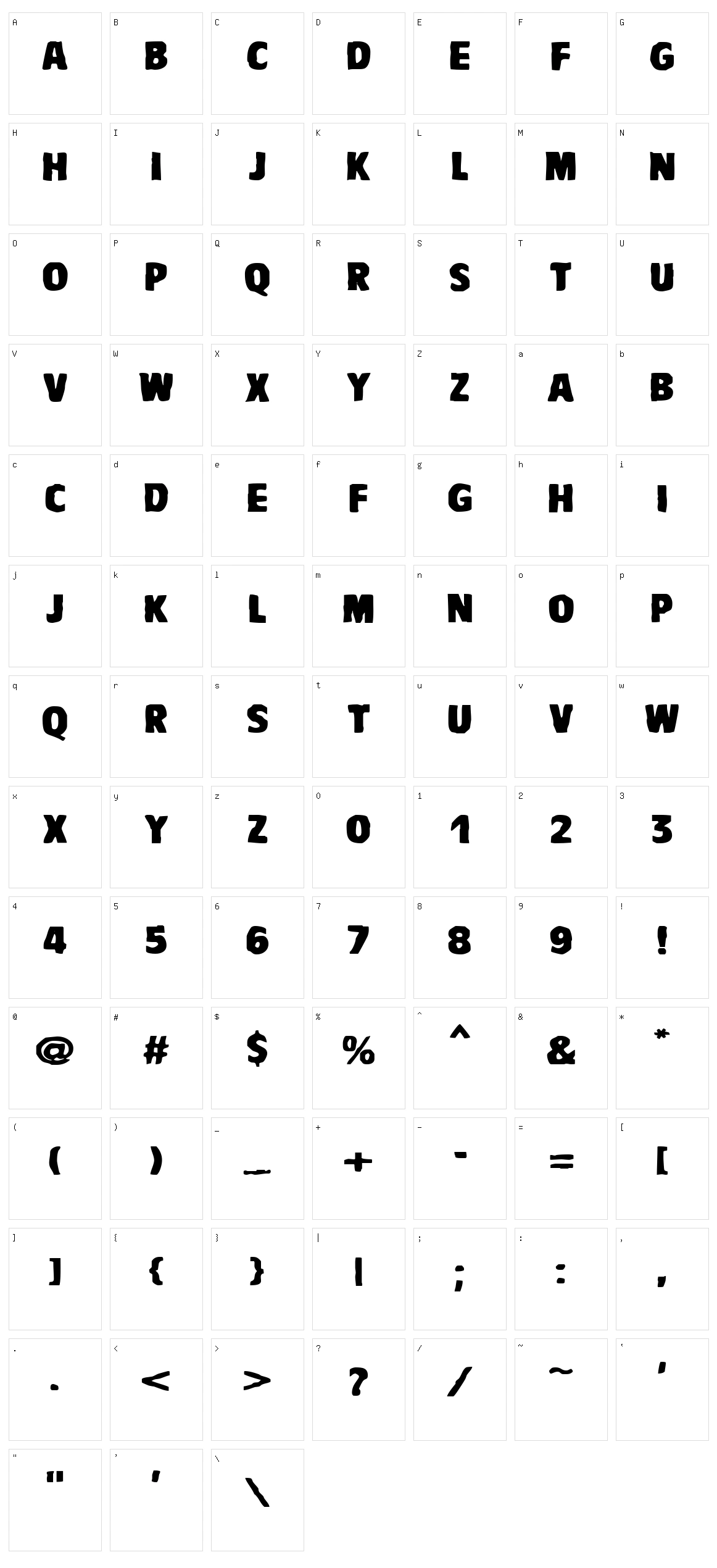 VTC Bad Drip Character Set