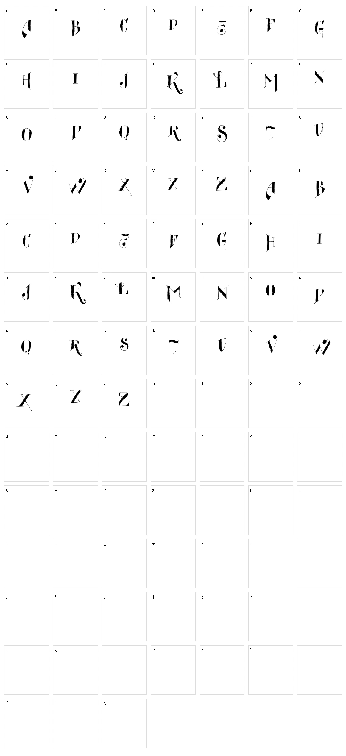 Vtks Amplexus Character Set