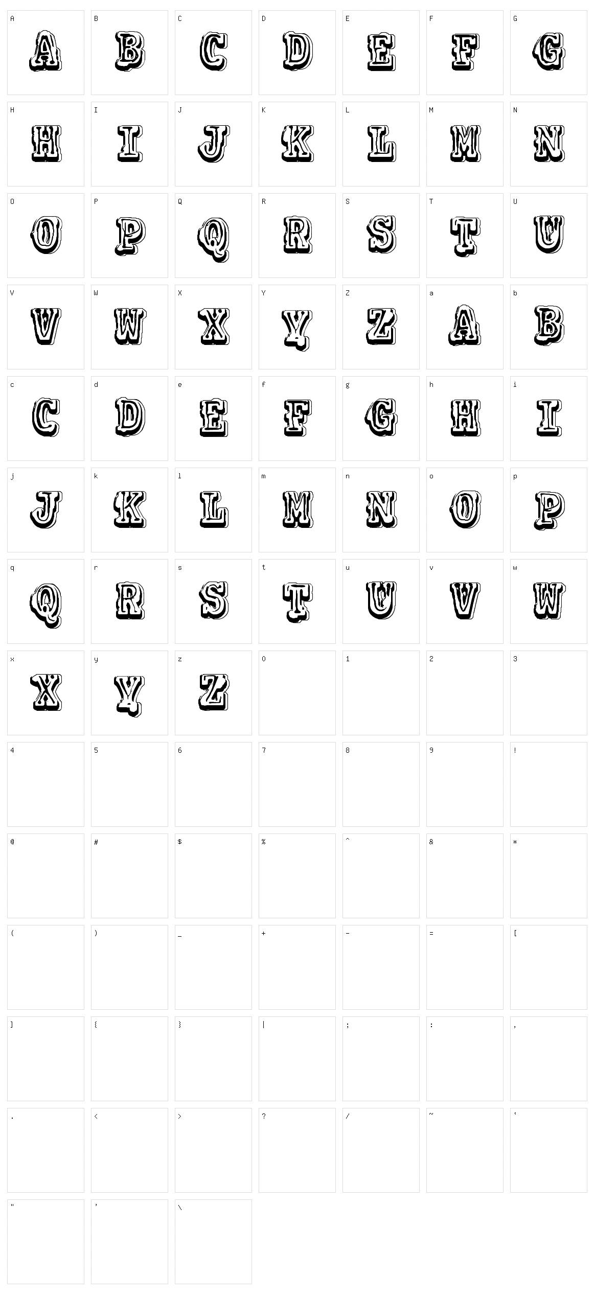 VTKS Colagem Character Set