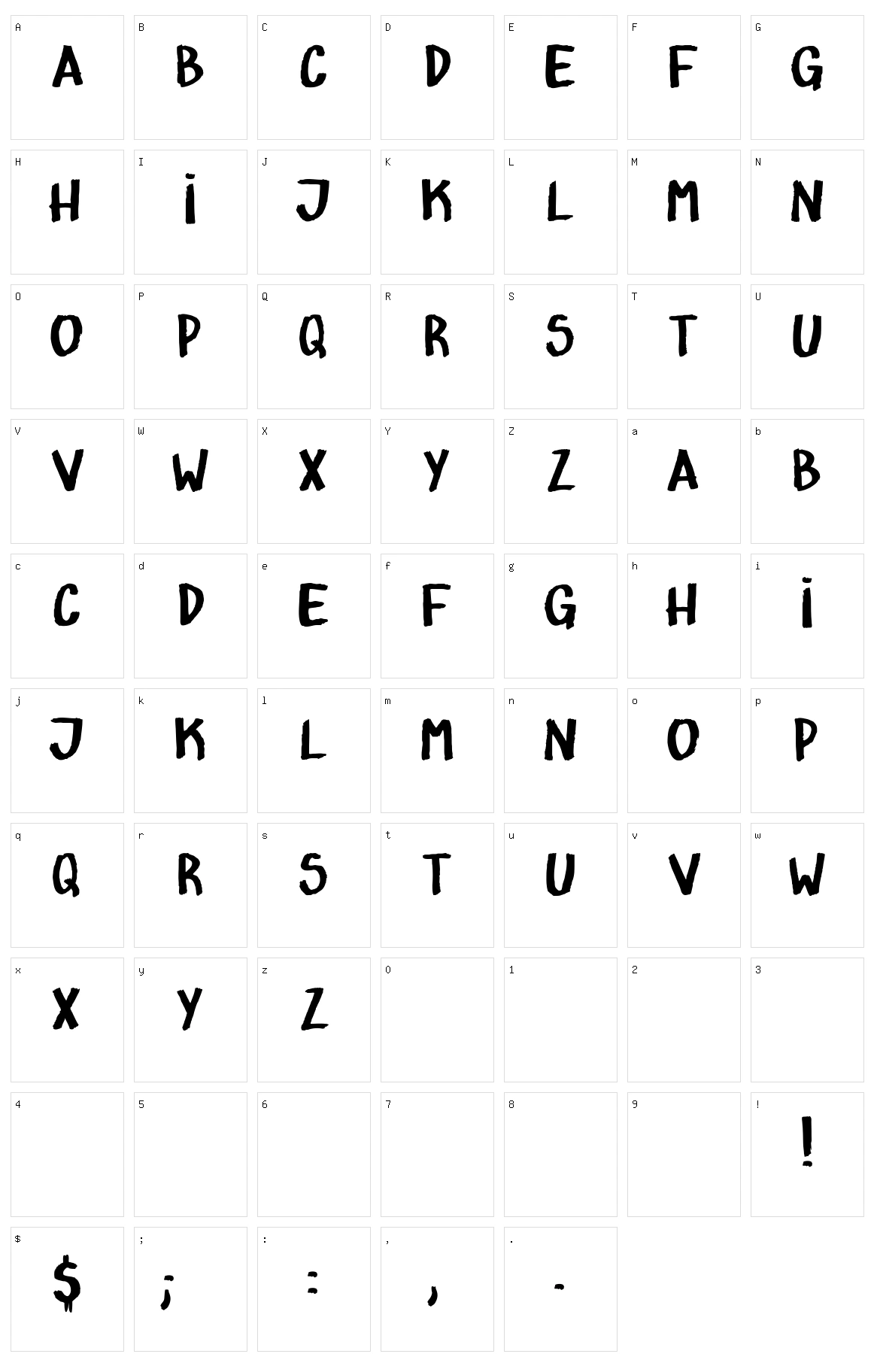 At?mico Character Set