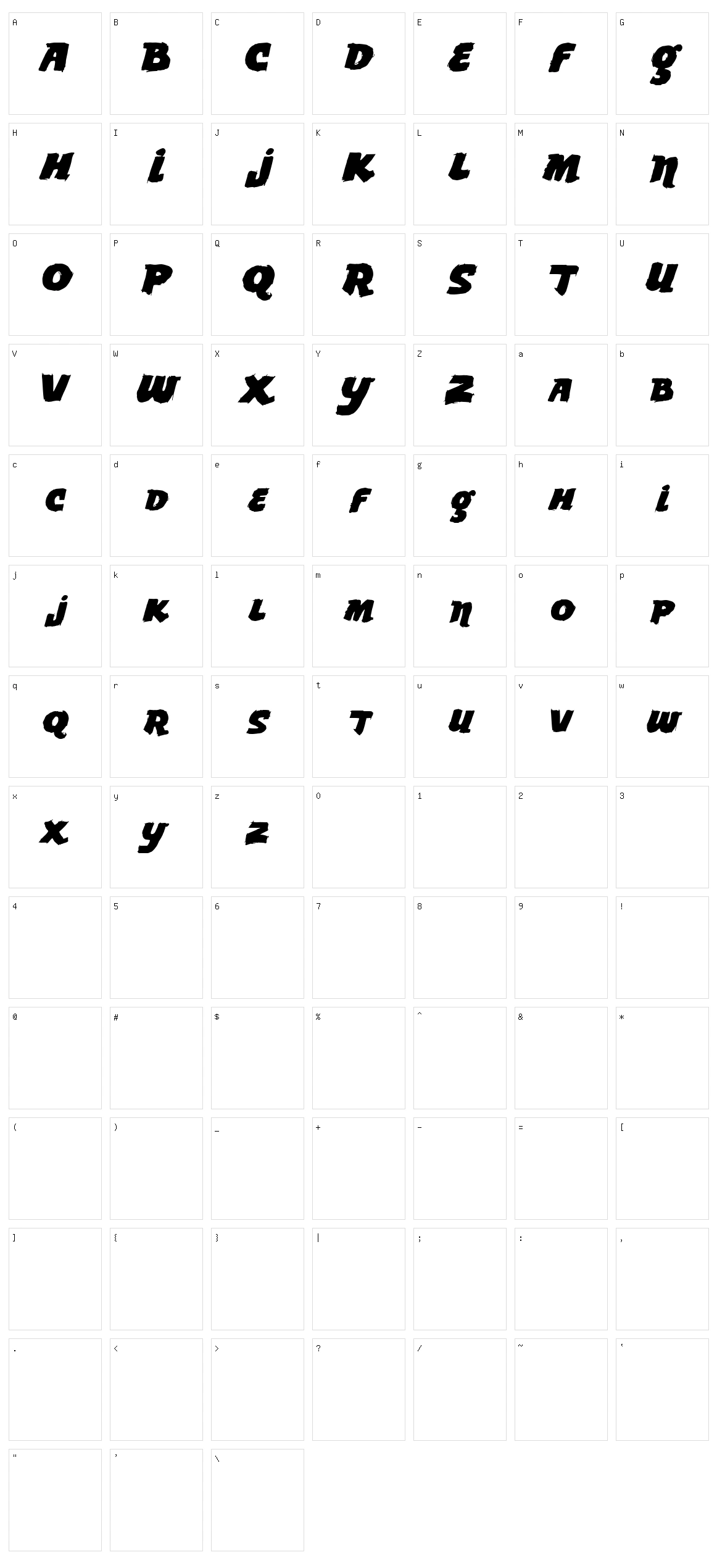 Vtks Lemon Drop Character Set