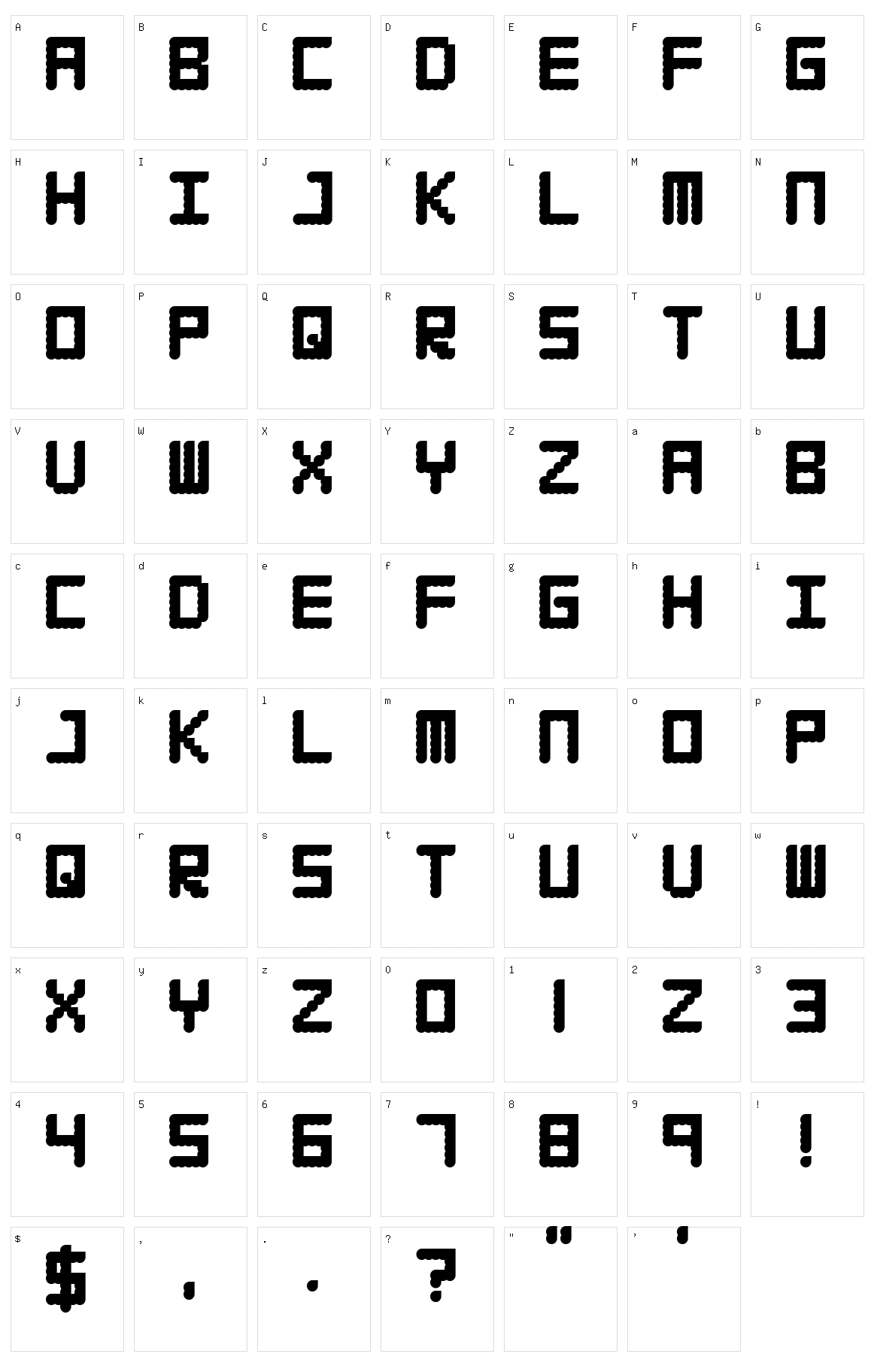 Waffleboy Character Set