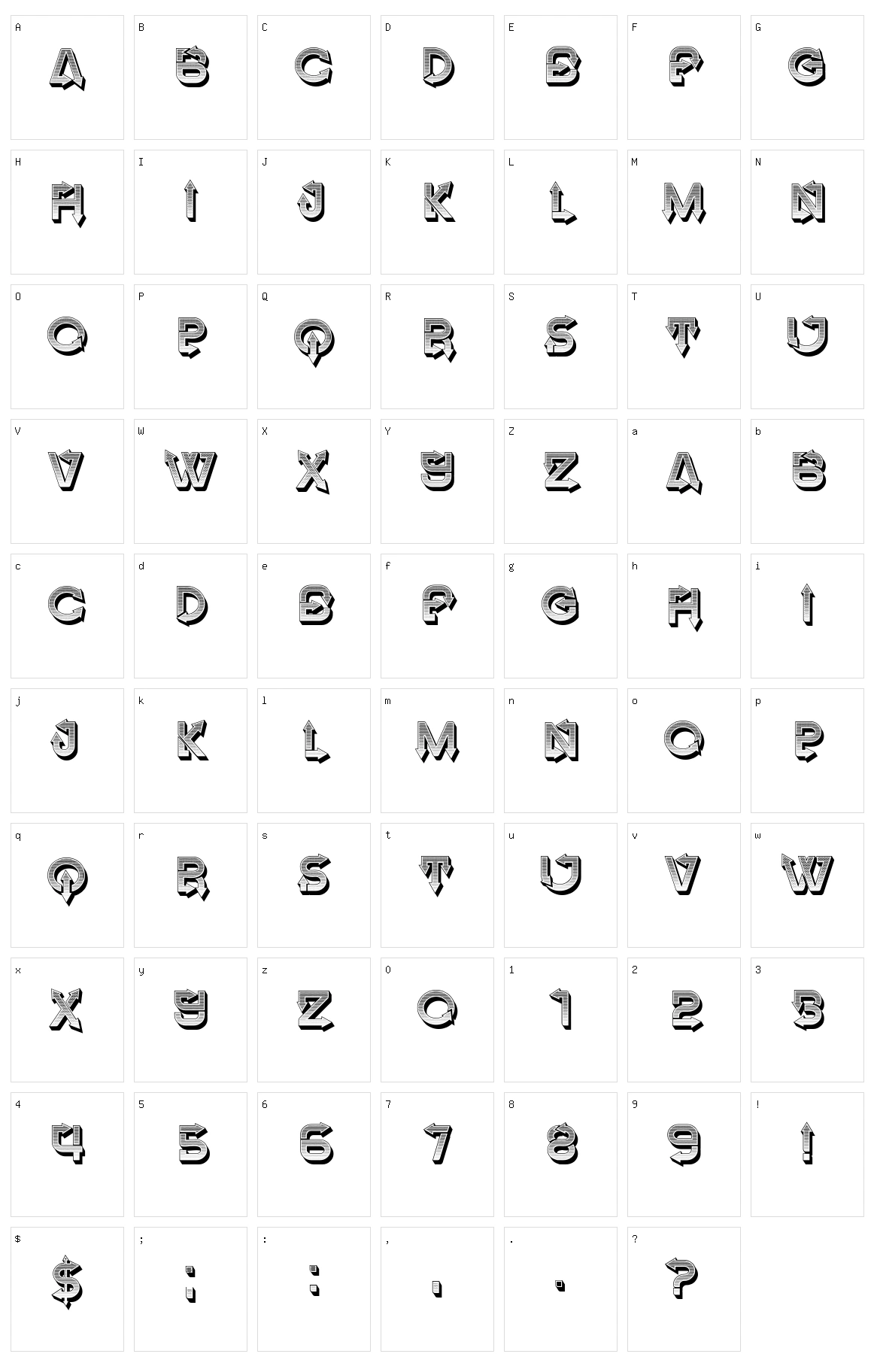 Wakker Character Set