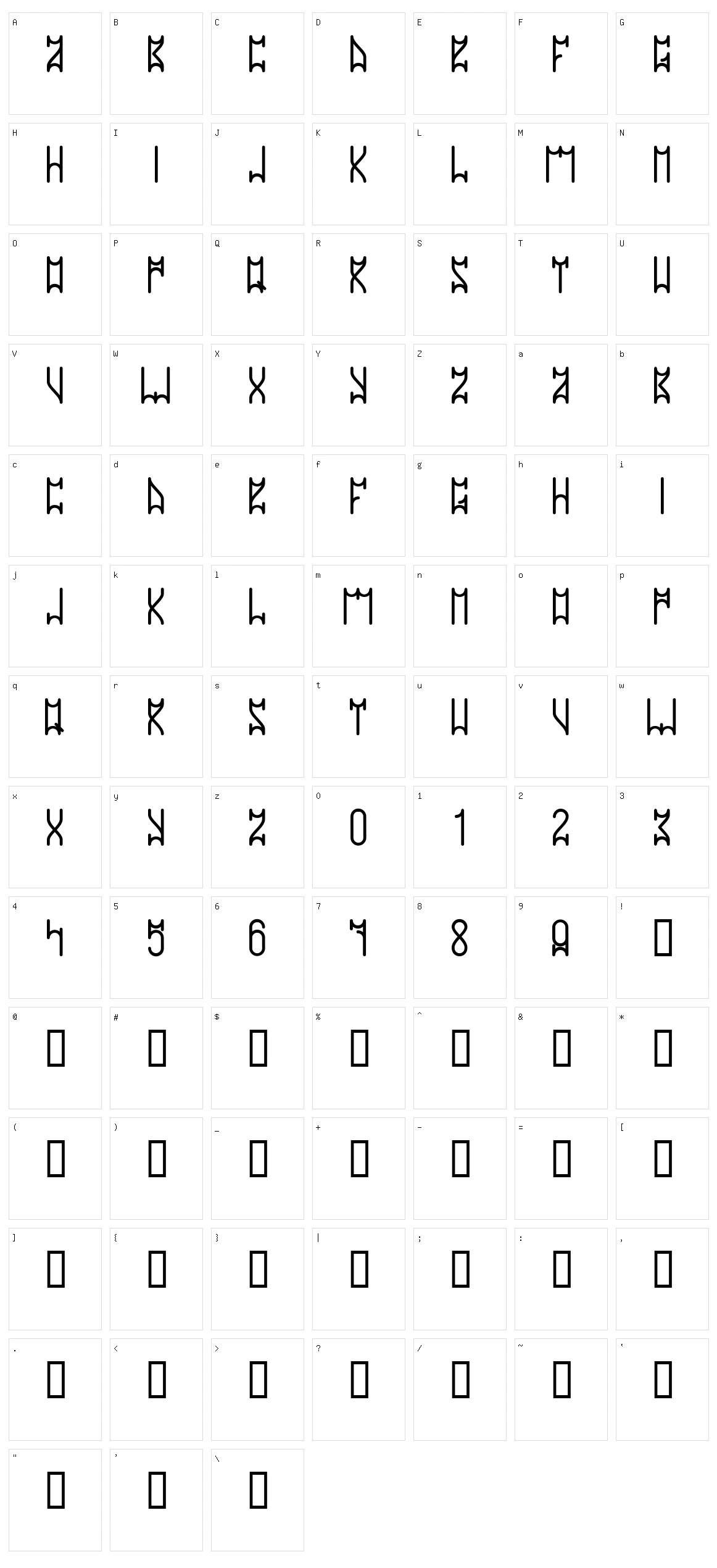 Warriorz 73 Character Set