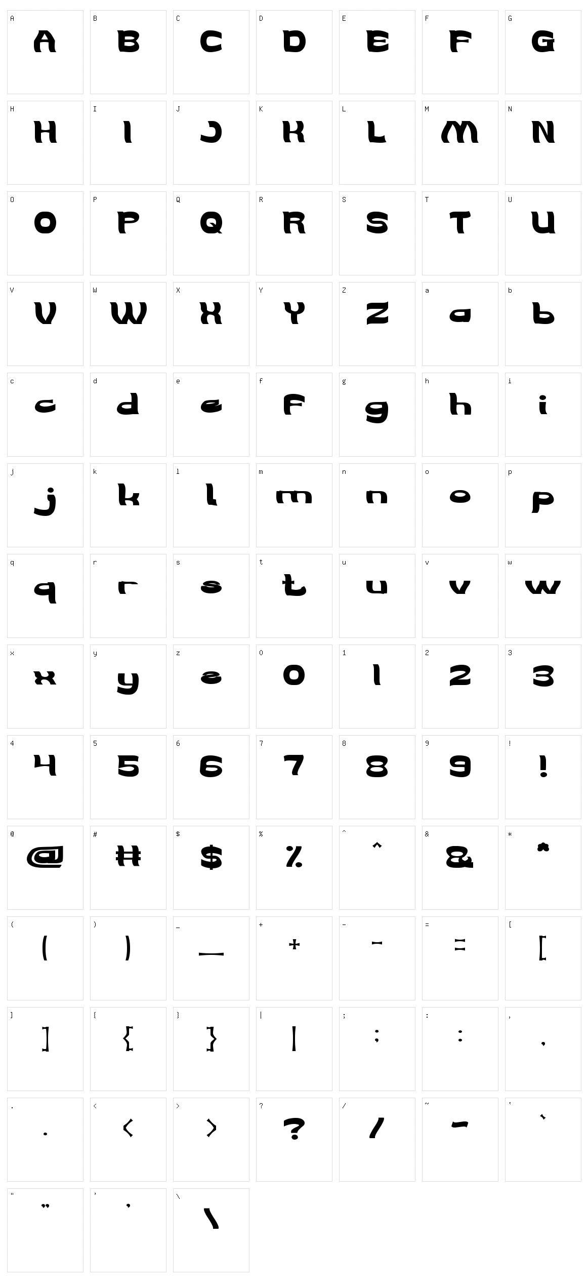 We Are The Word Character Set