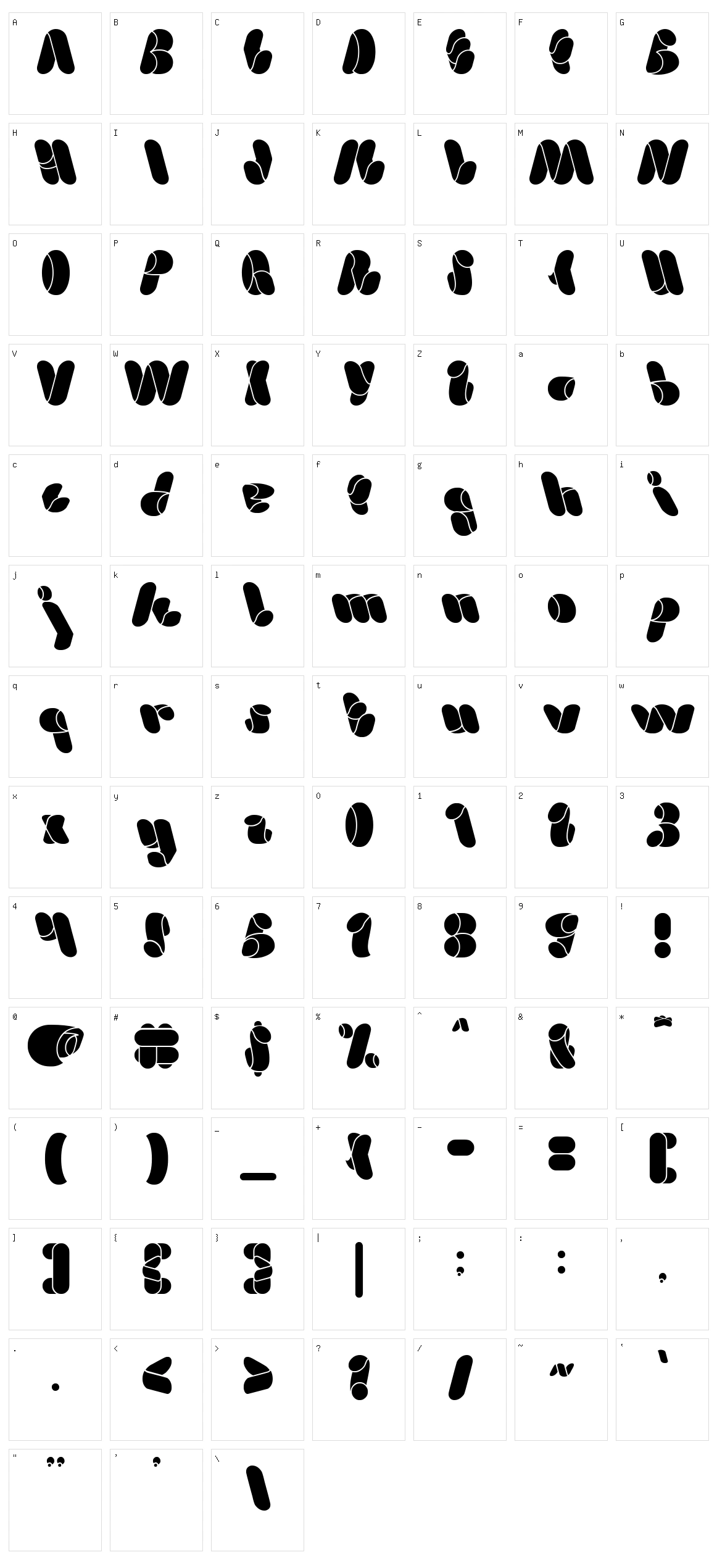Weknow Character Set