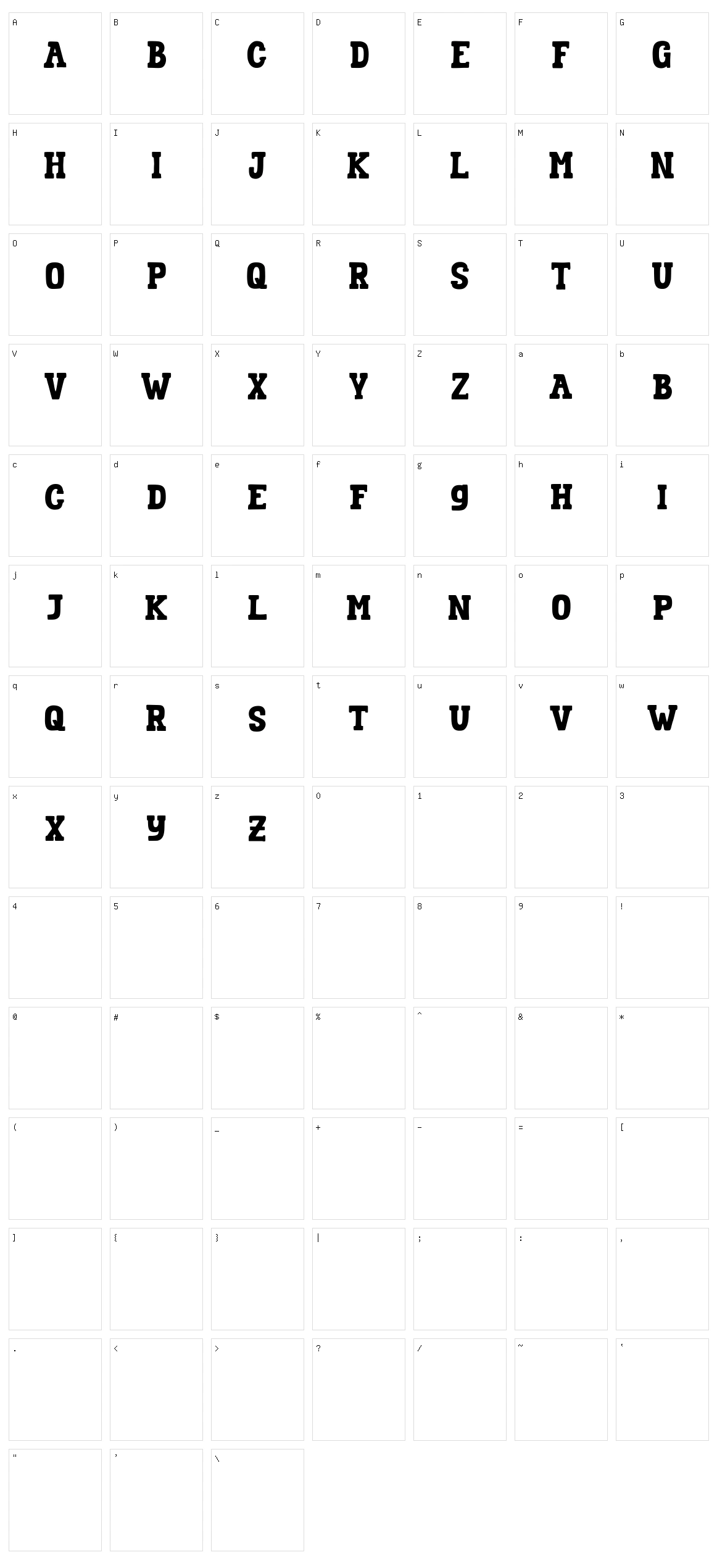 Wellrythm Character Set