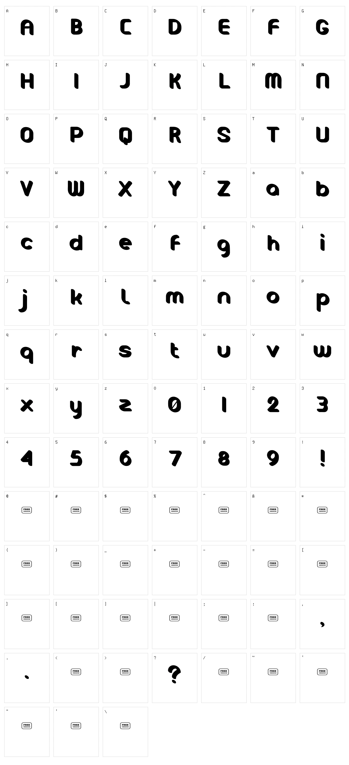 Weloved Character Set