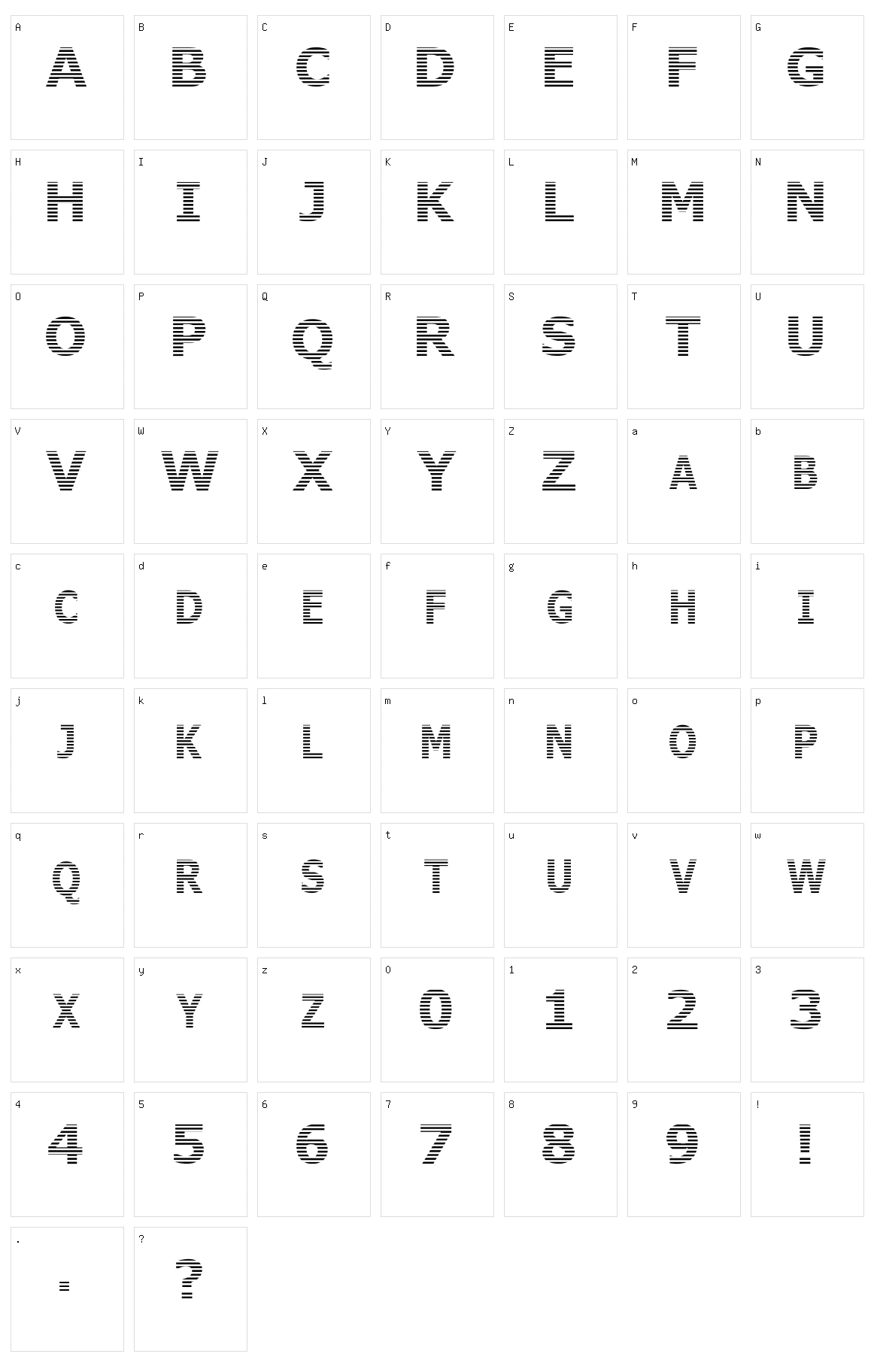 Where is the rest Character Set