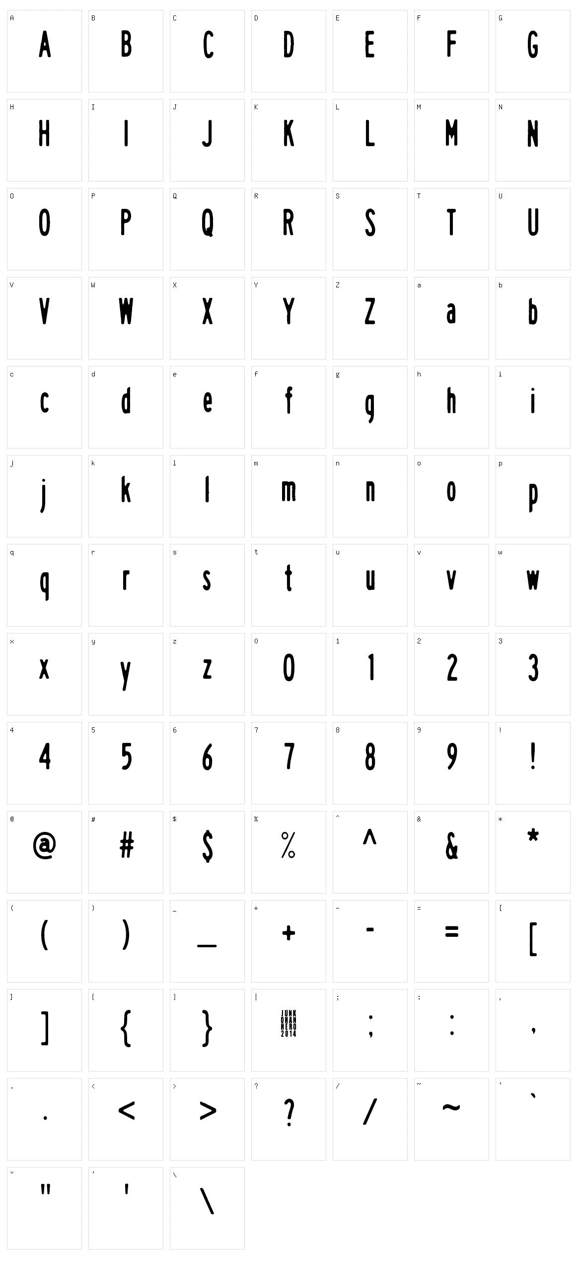 White Elk Character Set