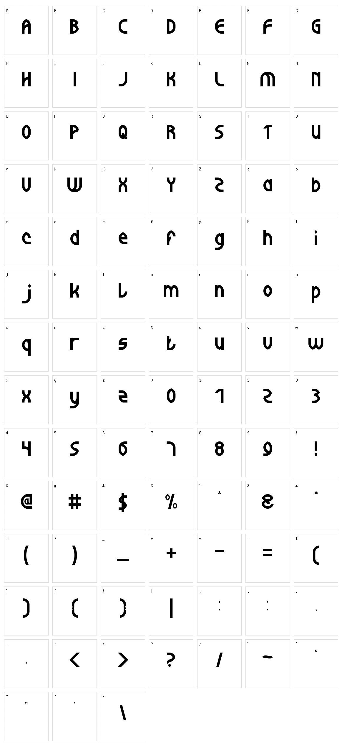 Wijaya Fresh Character Set
