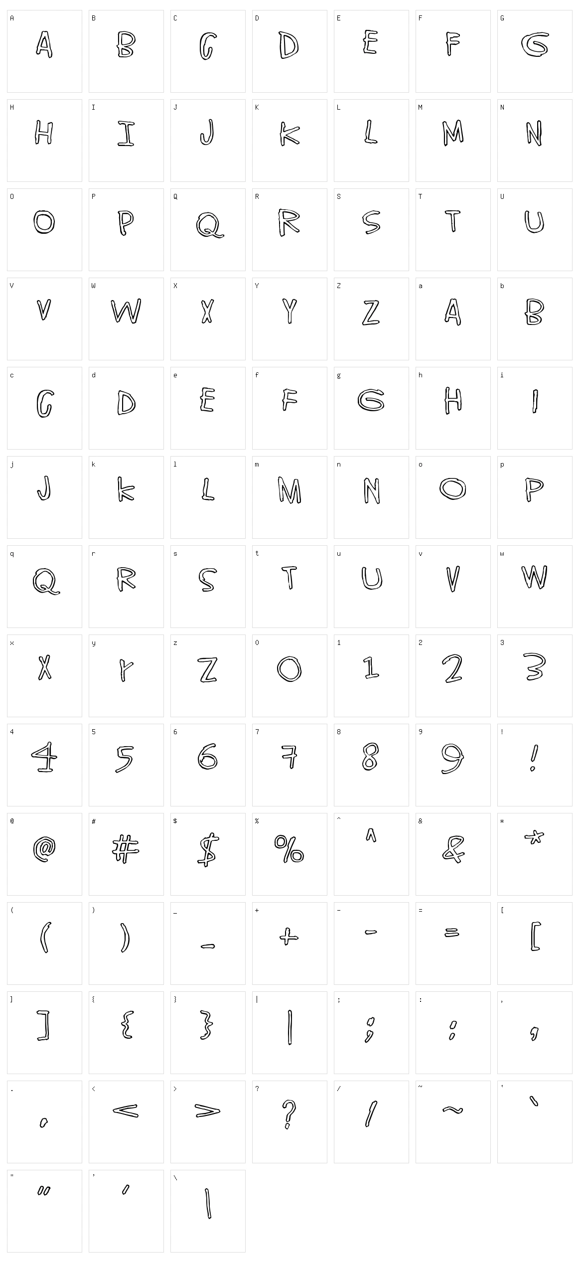World without end Character Set