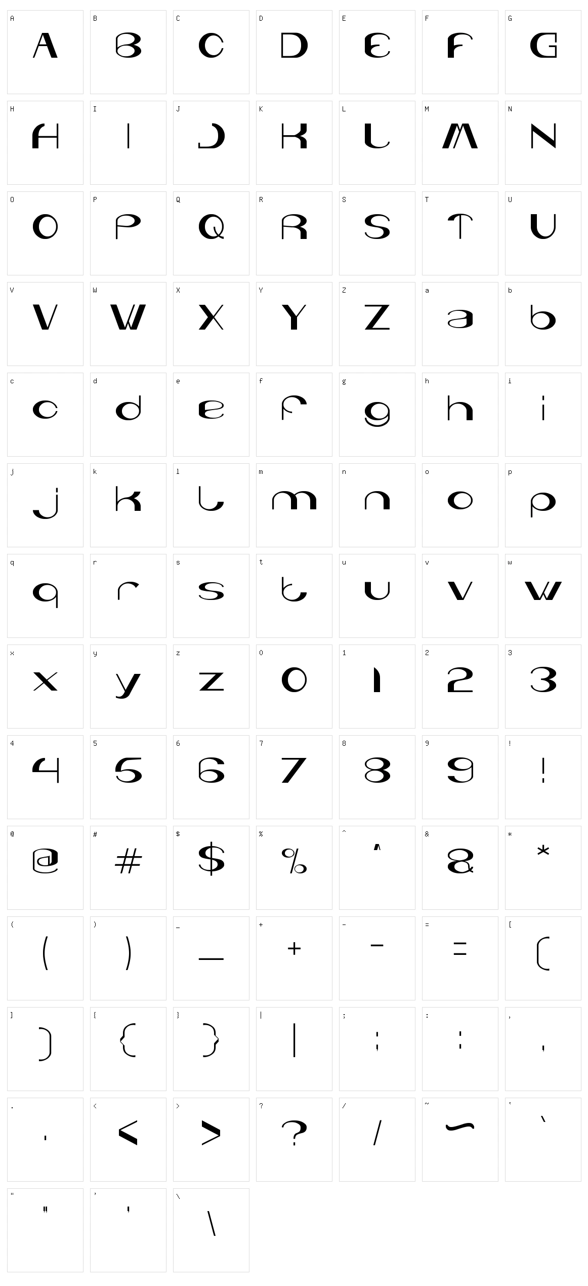You & Me & Everyone Else Character Set