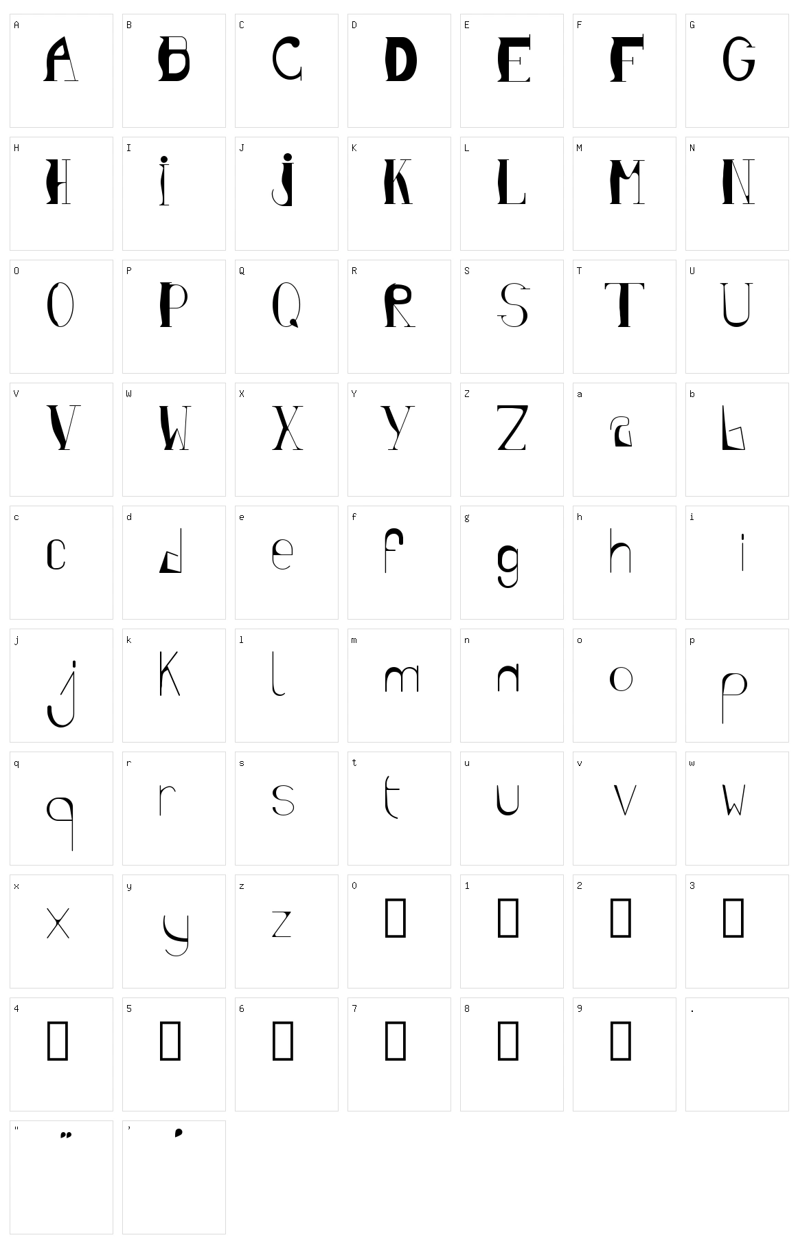 Youhou Character Set