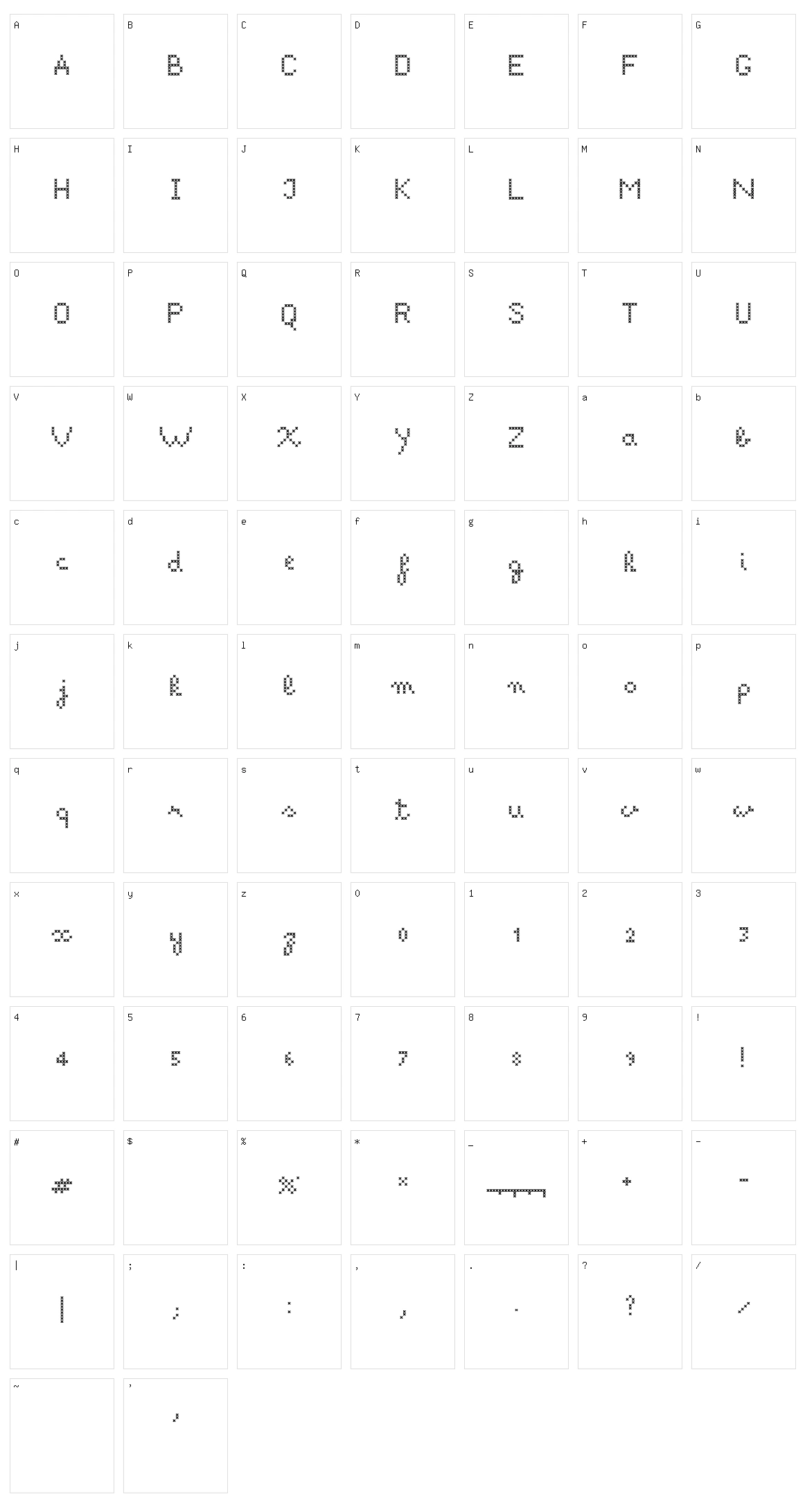 ACSF Brave Character Set