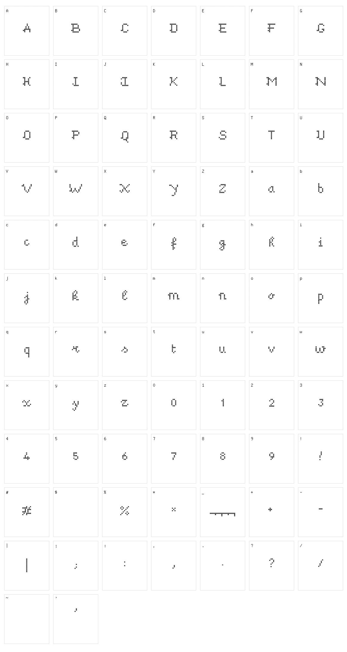 ACSF Divine Character Set
