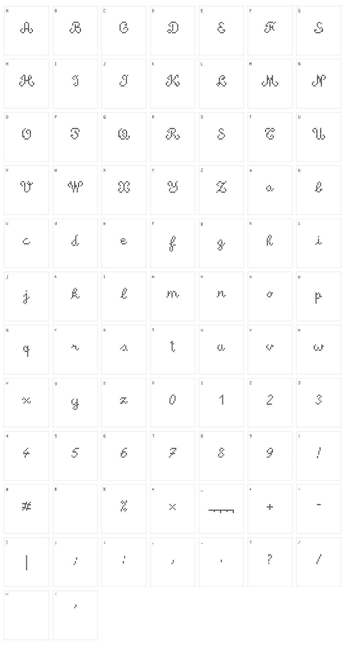 ACSF Expressive Character Set