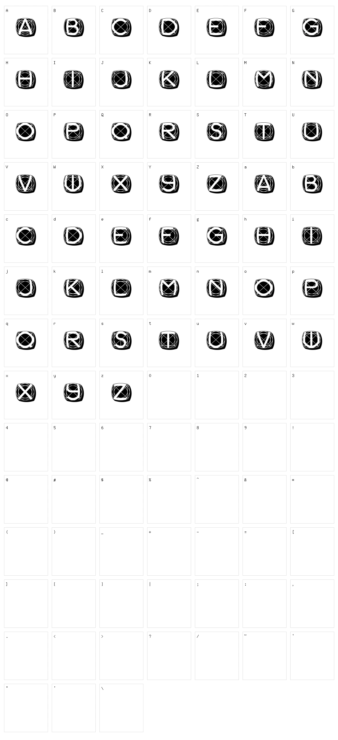 Galileo Character Set
