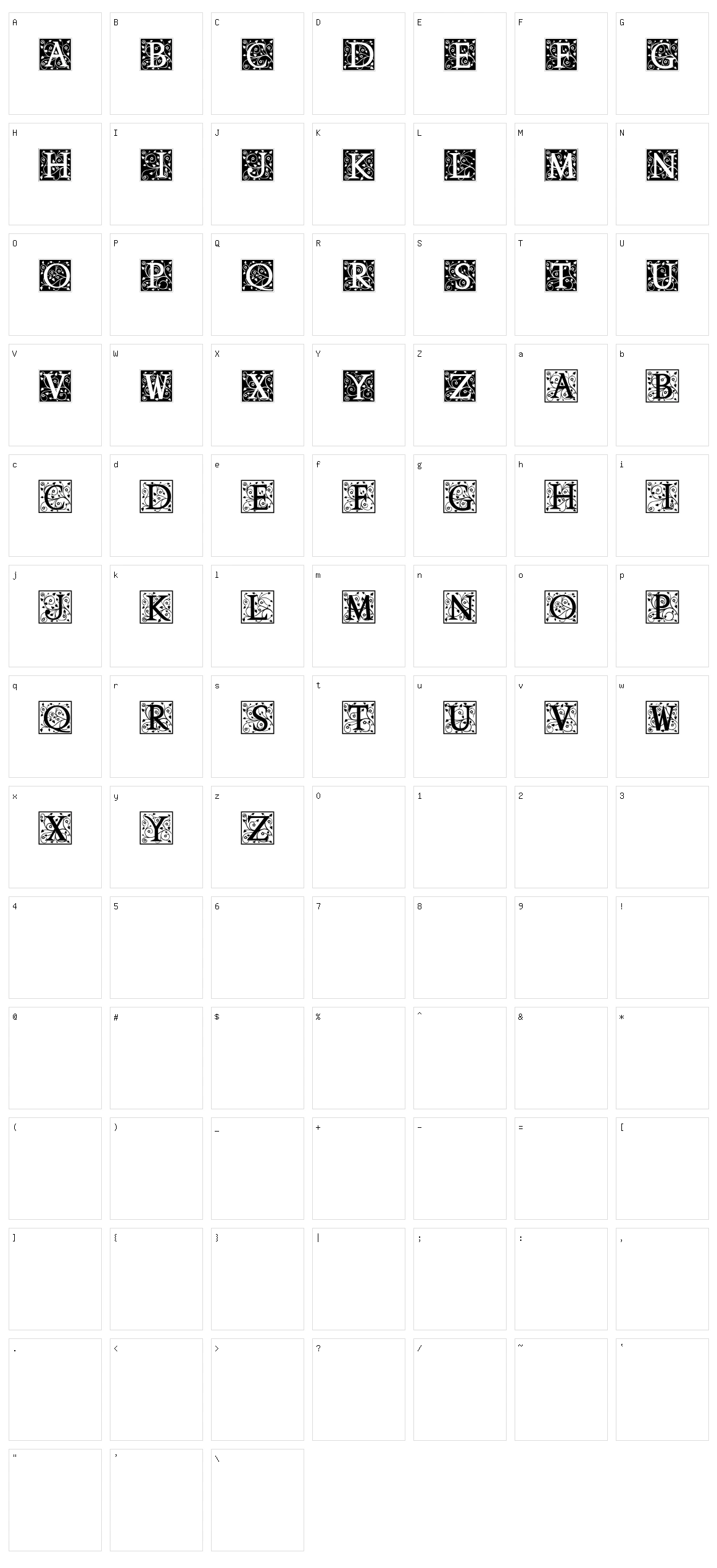 Anabel Character Set