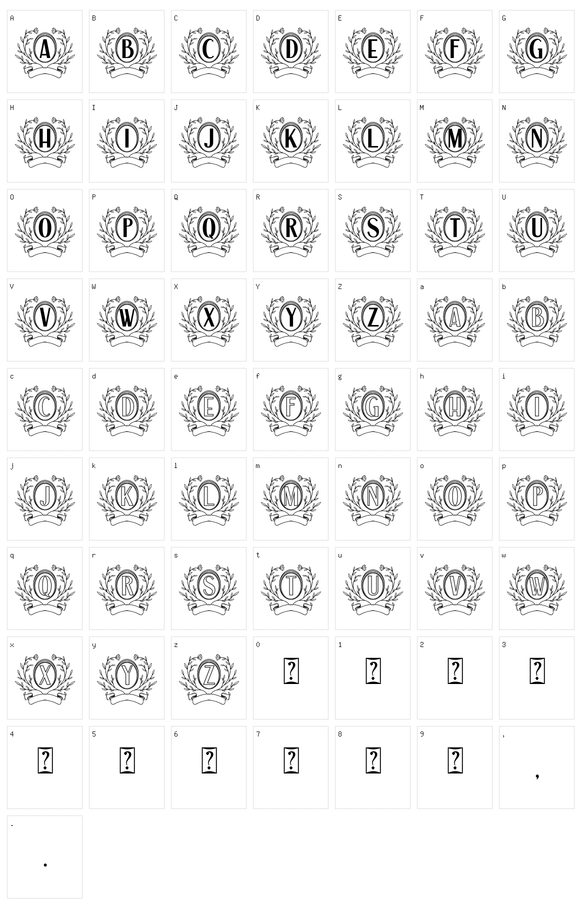 Auro Monogram Character Set