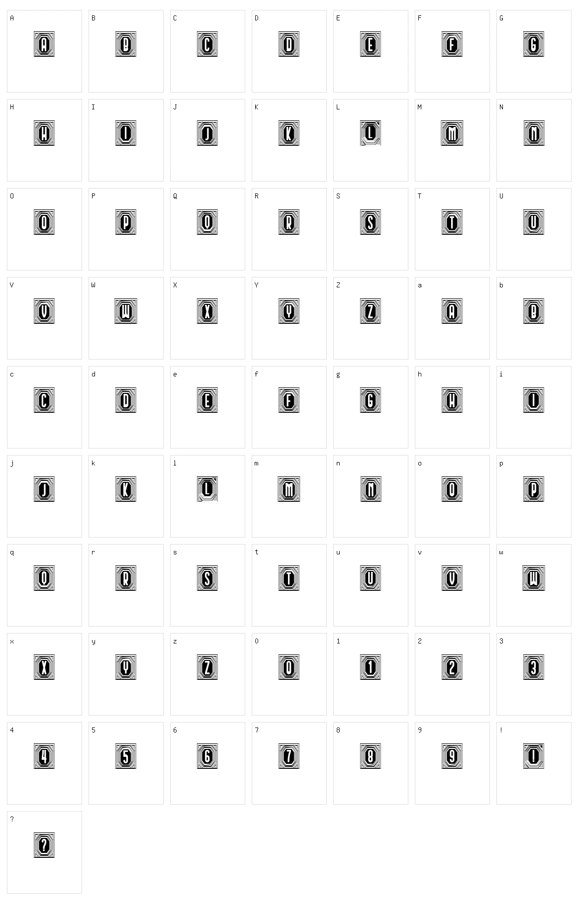 Capitalismo Character Set