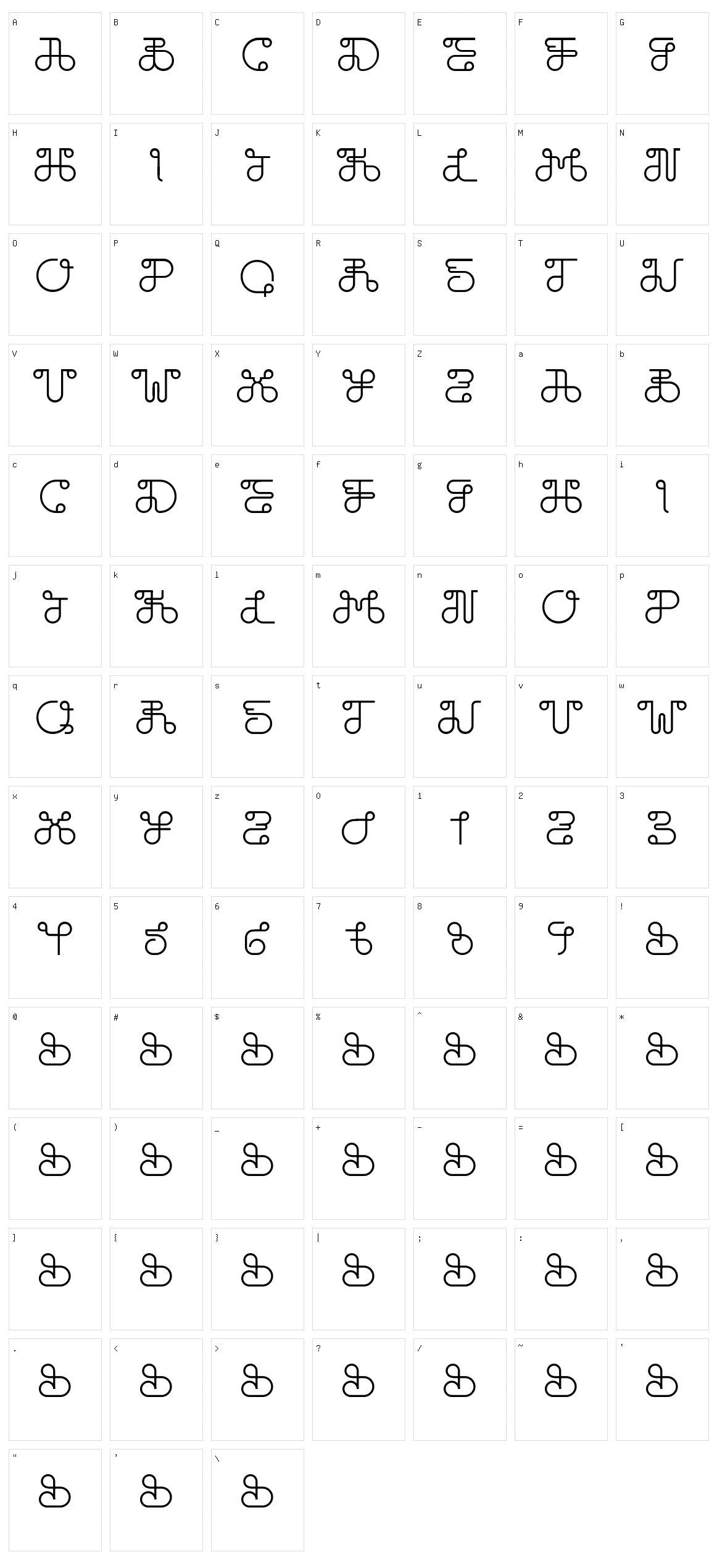 Dobilas Character Set