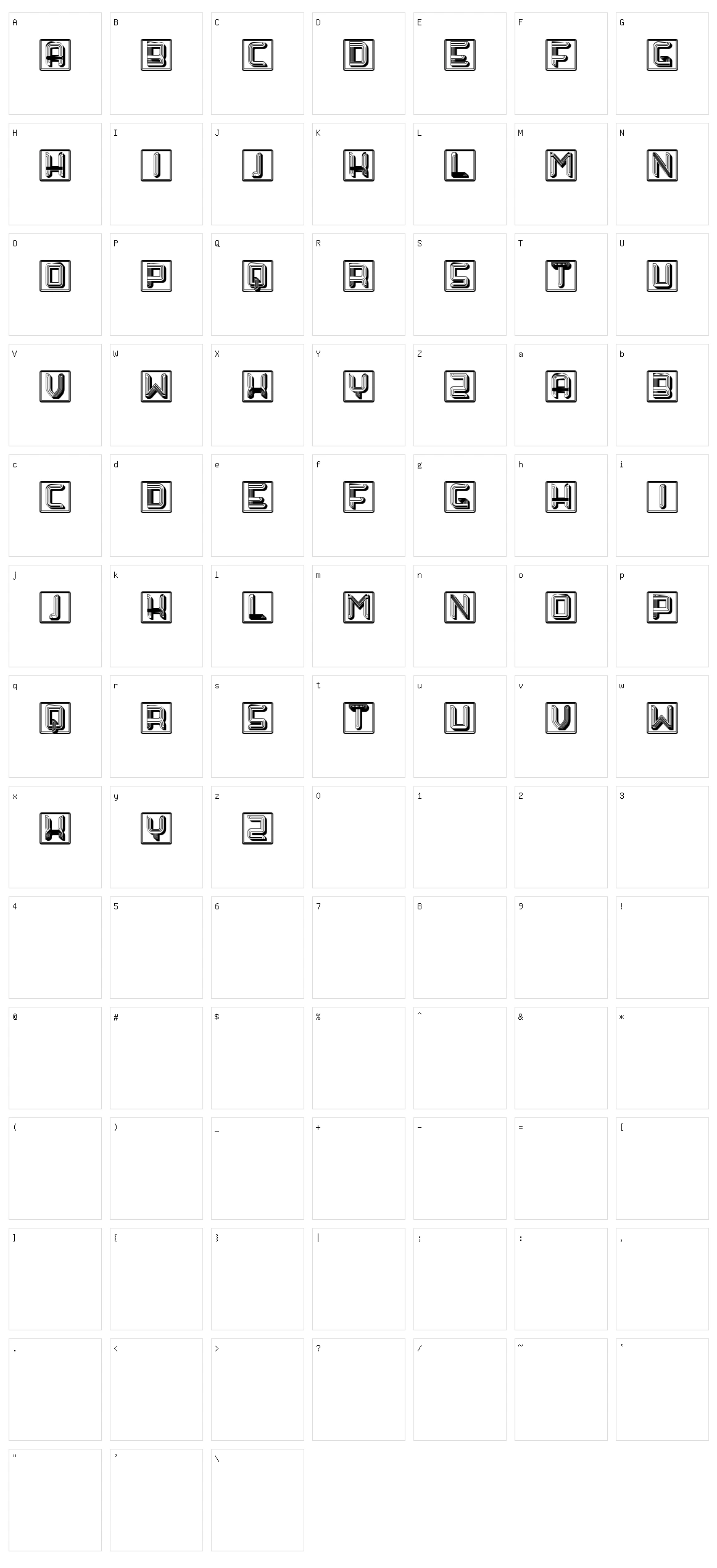 Floralogy Capitals Character Set