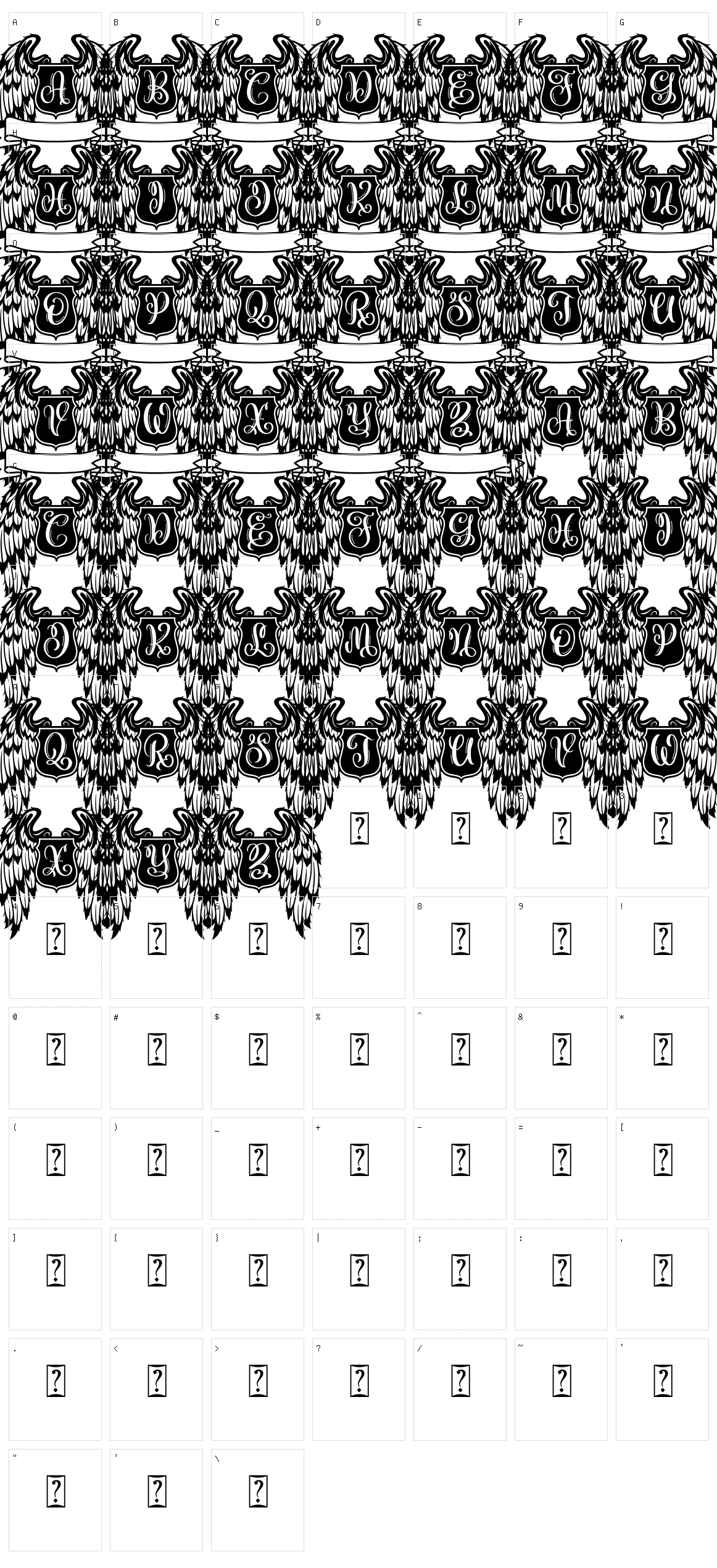 Kepak Character Set