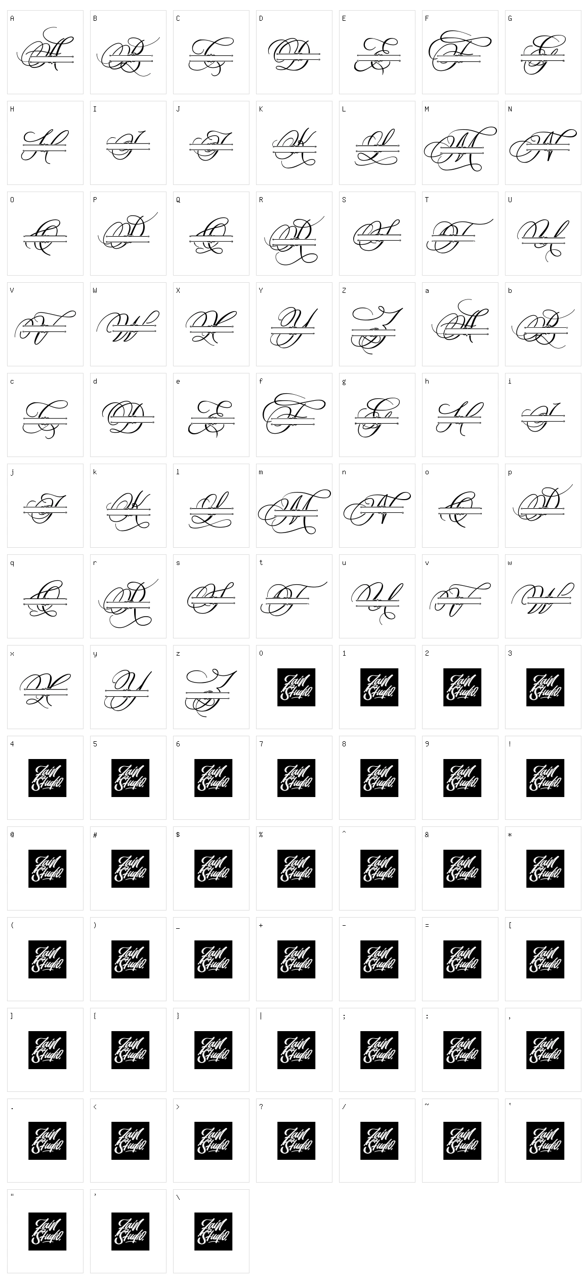 Madison Monogram Character Set