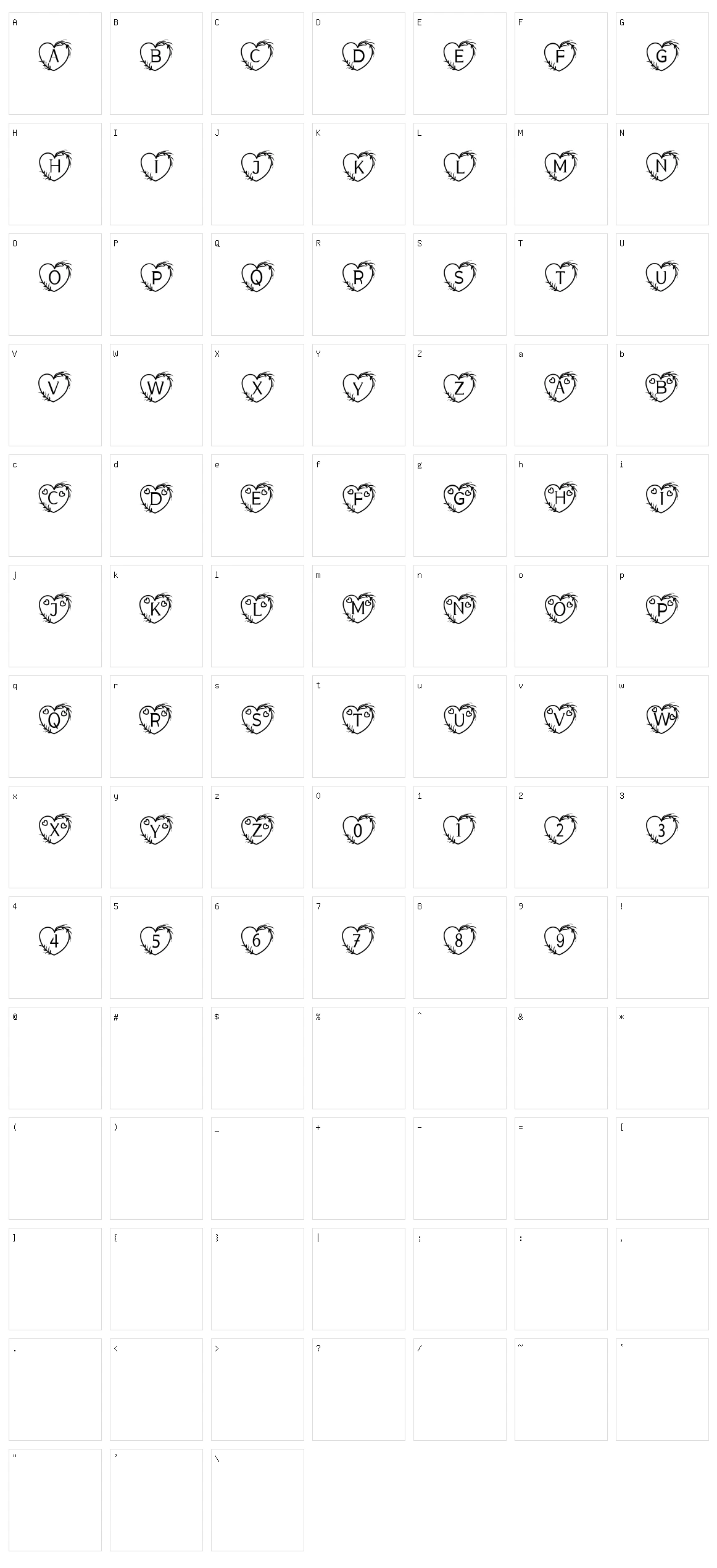 Monogram Sweet Love Character Set