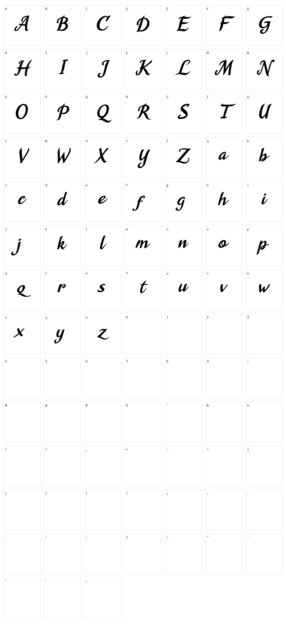 Agnesa Kyoto Character Set