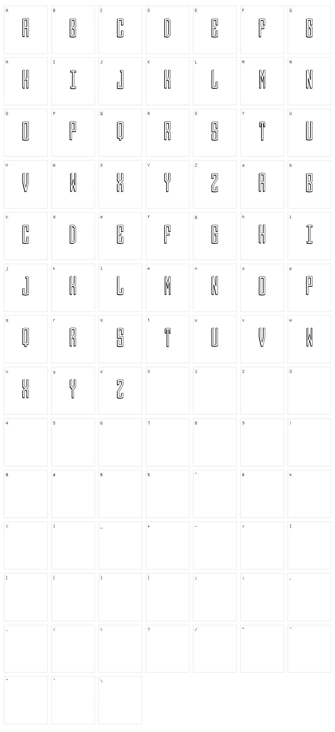 Round 3D Monogram Character Set