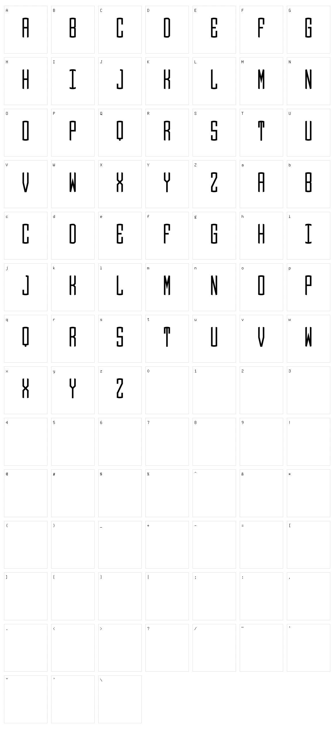 Round Monogram Character Set