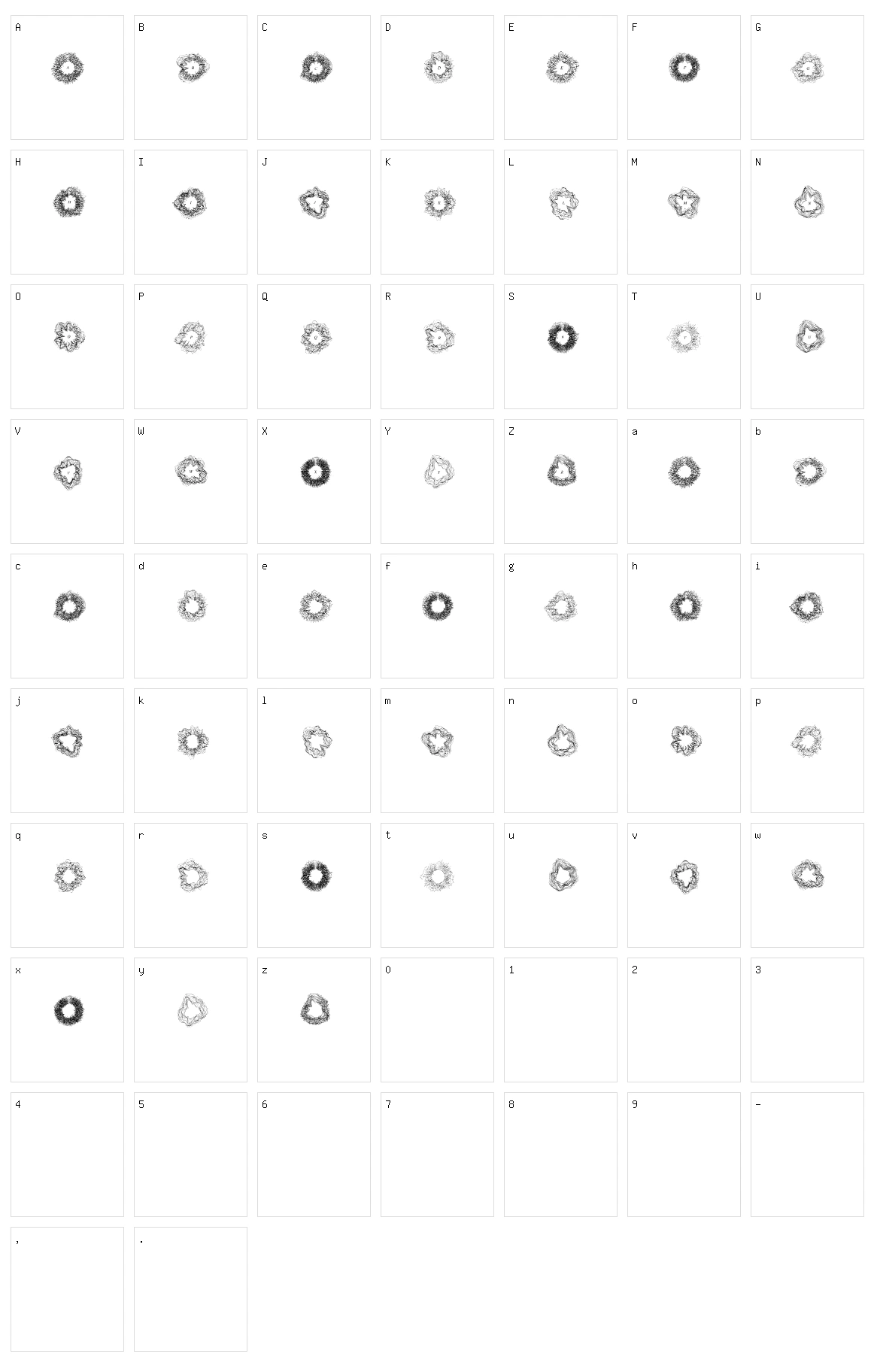 Spectral Sans Character Set
