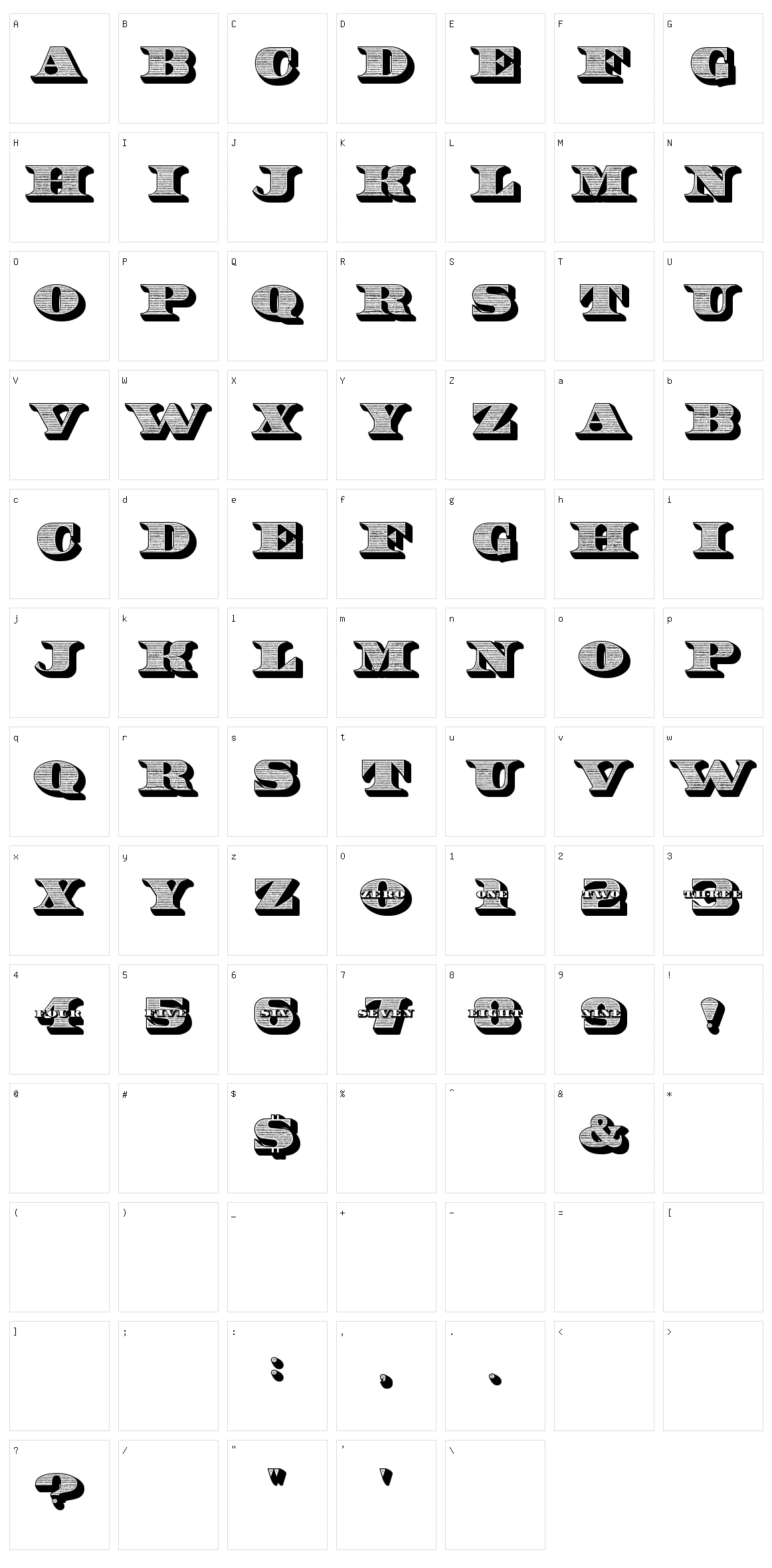 10 Bucks Character Set