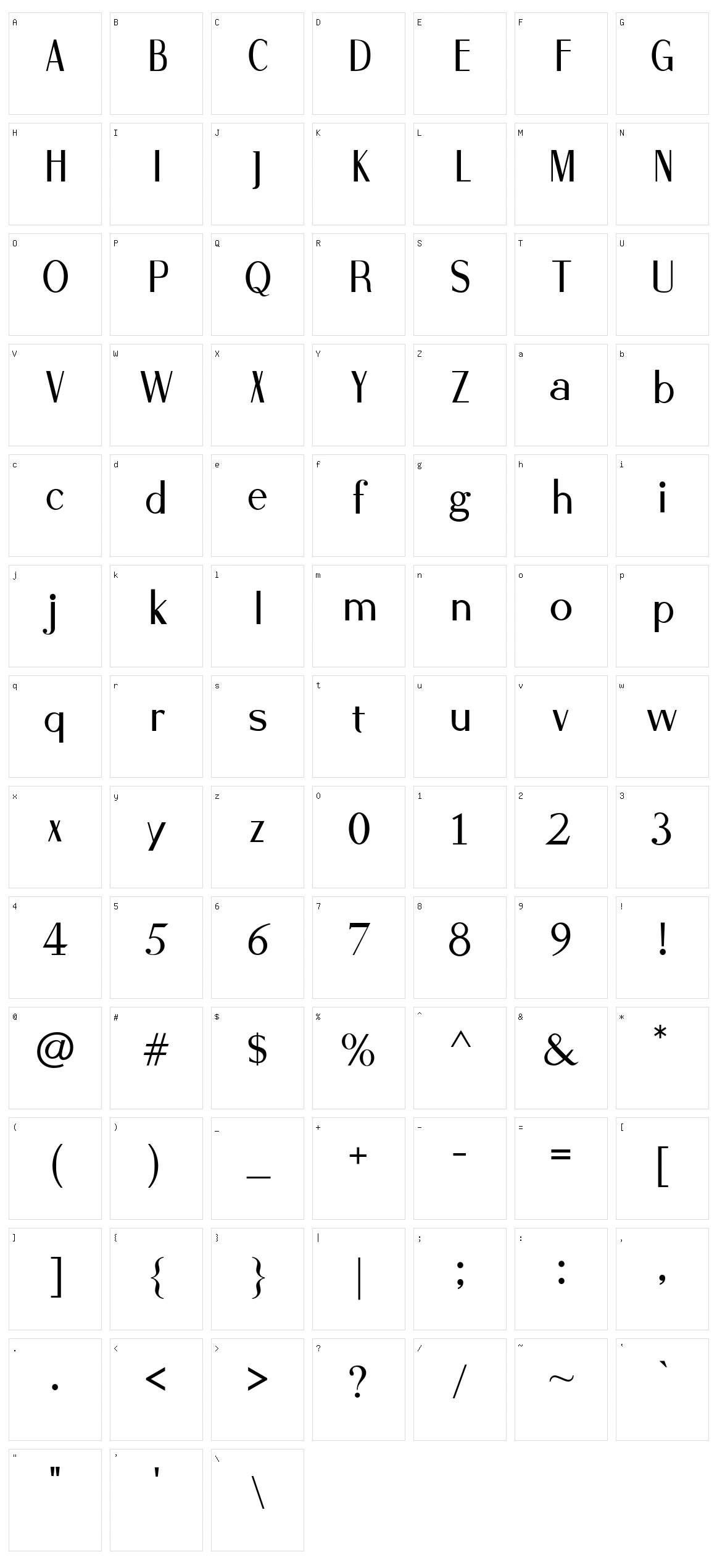 1927 Epoque Character Set