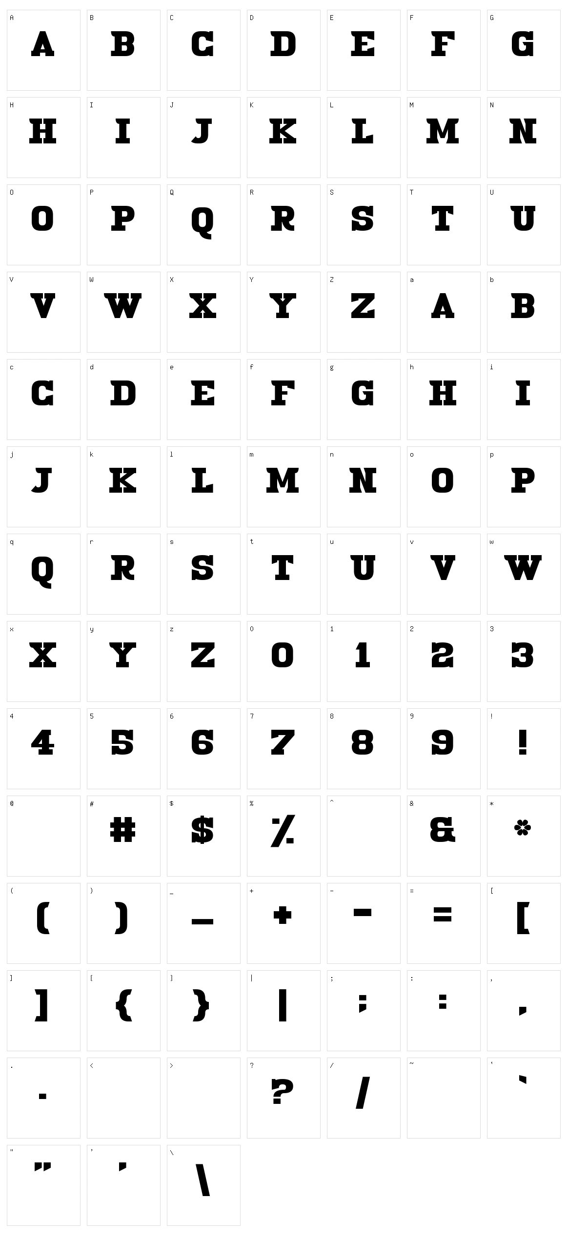 19th Century Renegade Character Set